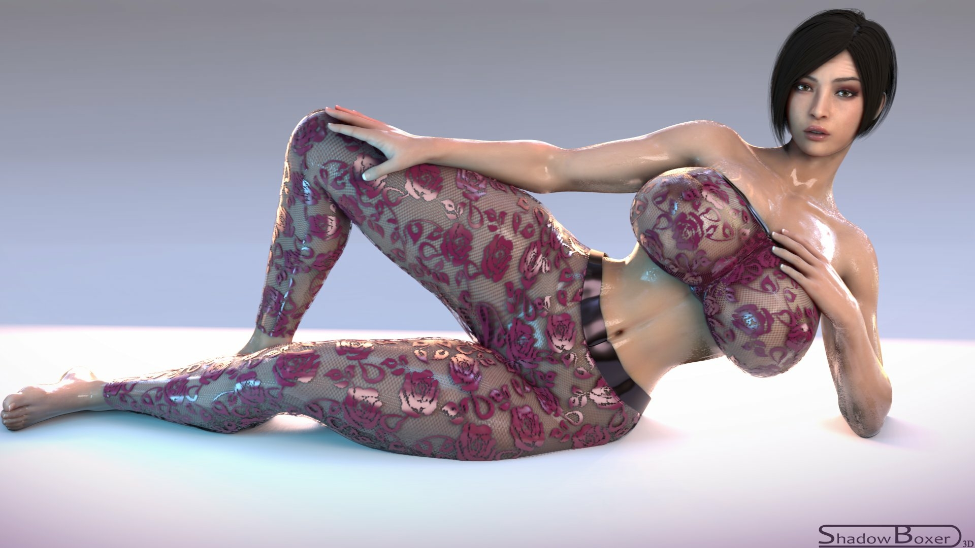 Ada lingerie Resident Evil Ada Wong Sexy Lingerie Nipples Boobs Big boobs Cake Ass Big Ass Big Tits Tits Sexy Horny Face Horny 3d Porn