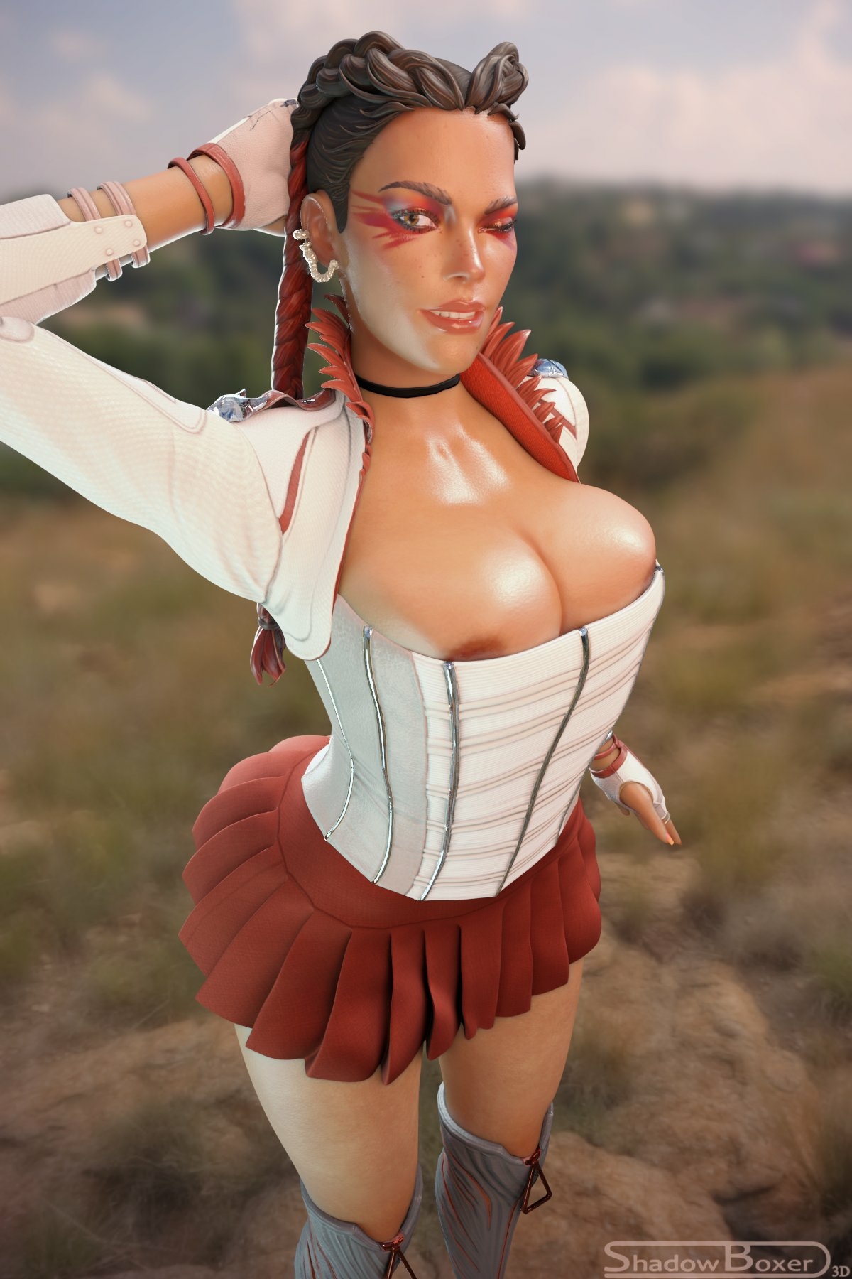 🙏Loba🙏 Loba Apex Legends Nipples Lingerie Boobs Big boobs Cake Ass Big Ass Big Tits Tits Sexy Horny Face Horny 3d Porn