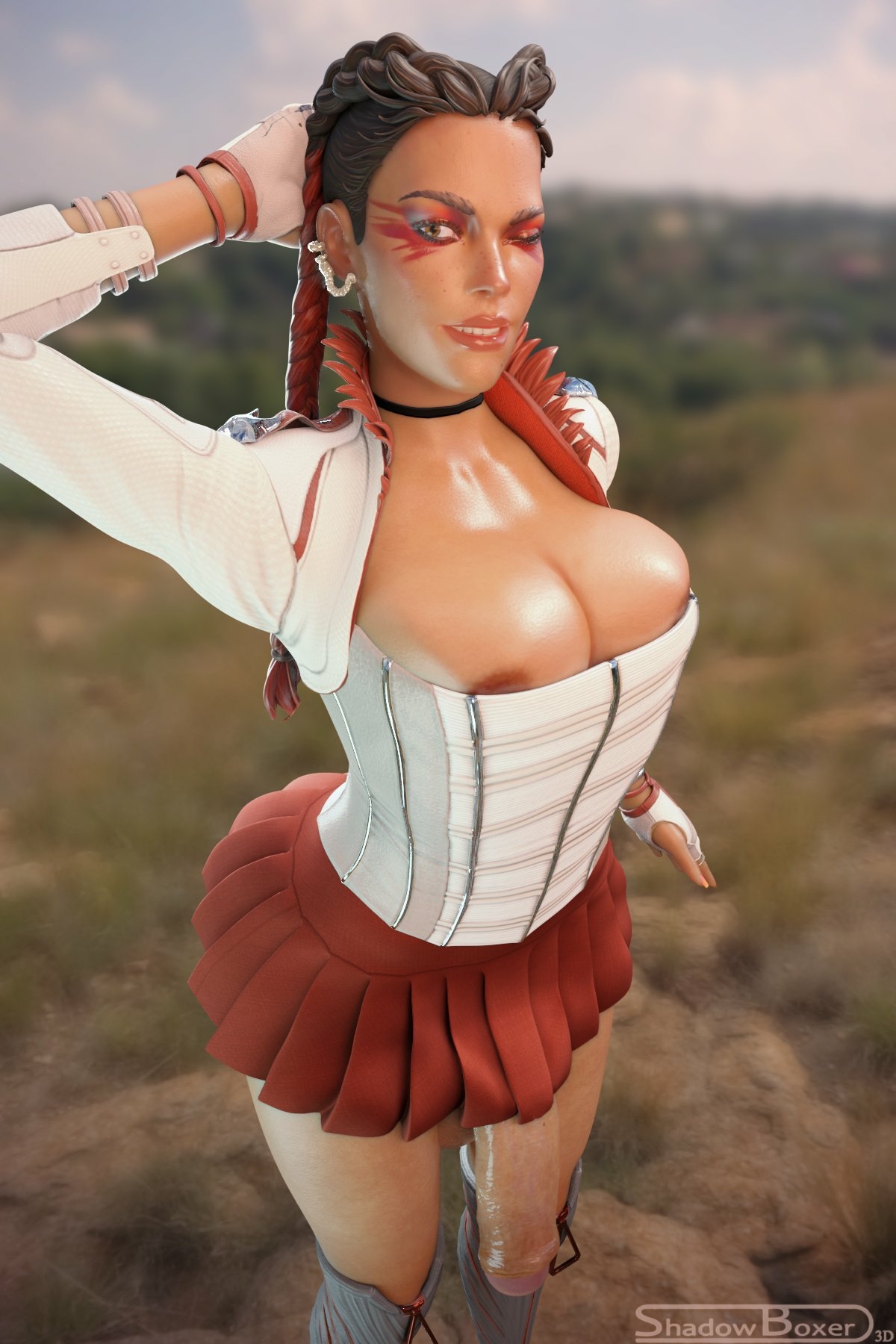 🙏Loba🙏 Loba Apex Legends Futanari Futa Nipples Lingerie Boobs Big boobs Cake Ass Big Ass Big Tits Tits Sexy Horny Face Horny 3d Porn