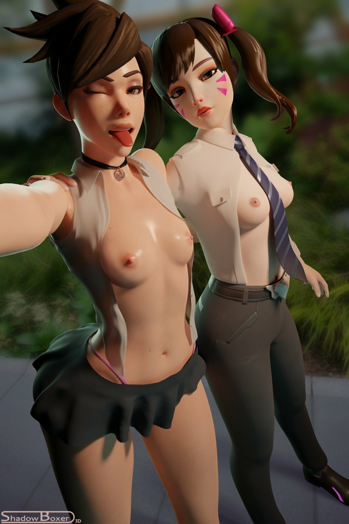 candy came off somehow Overwatch Tracer Dva (overwatch) Nipples Boobs Big boobs Cake Ass Big Ass Big Tits Tits Sexy Horny Face Horny 3d Porn