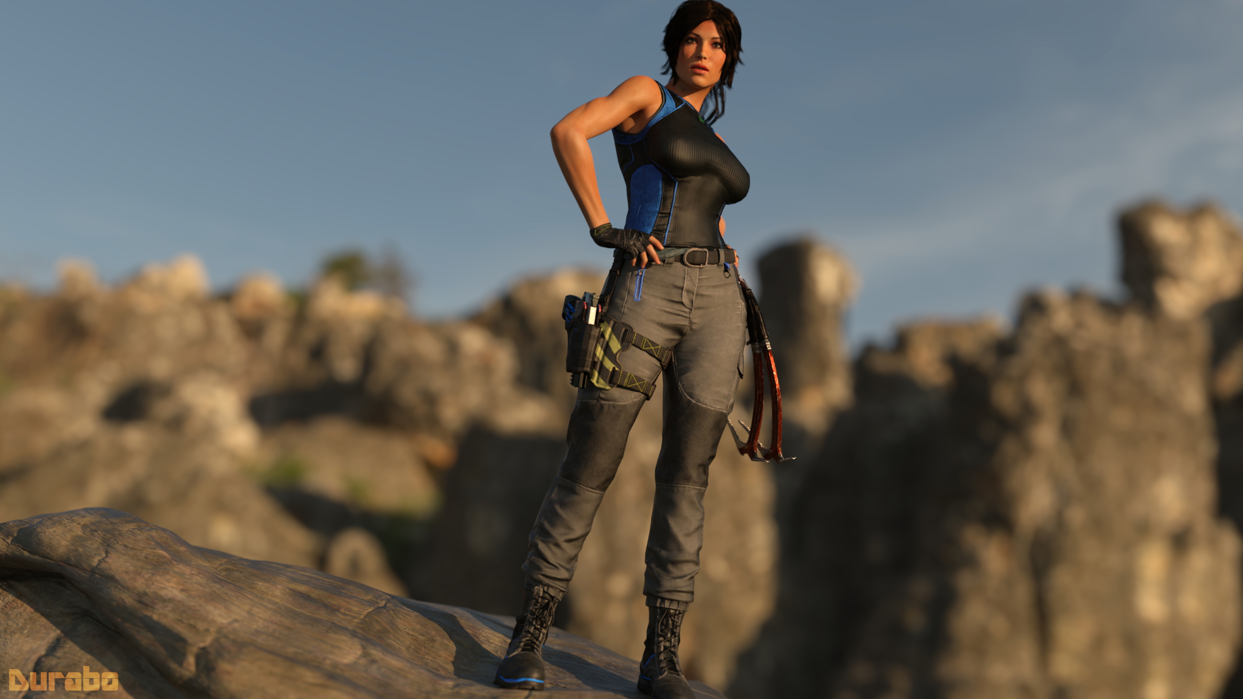 Lara Croft Lara Croft Tomb Raider Nude Pinup Solo 2