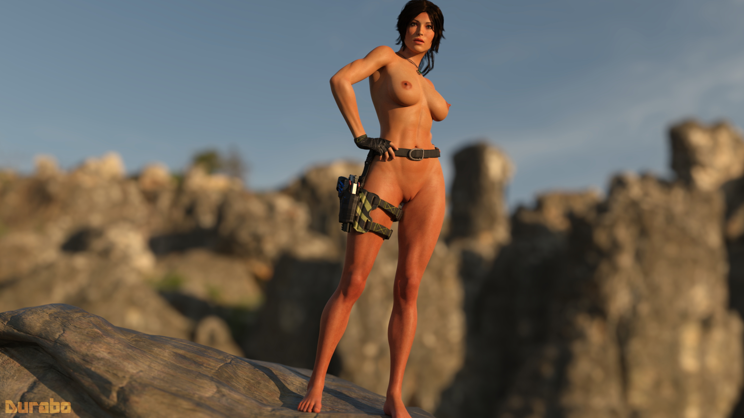 Lara Croft Lara Croft Tomb Raider Nude Pinup Solo 3