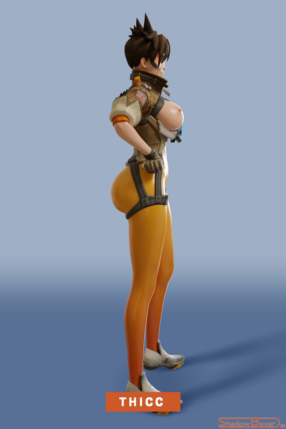 OW2 Tracer😵 Tracer Overwatch Nipples Boobs Big boobs Cake Ass Big Ass Big Tits Tits Sexy Horny Face Horny 3d Porn