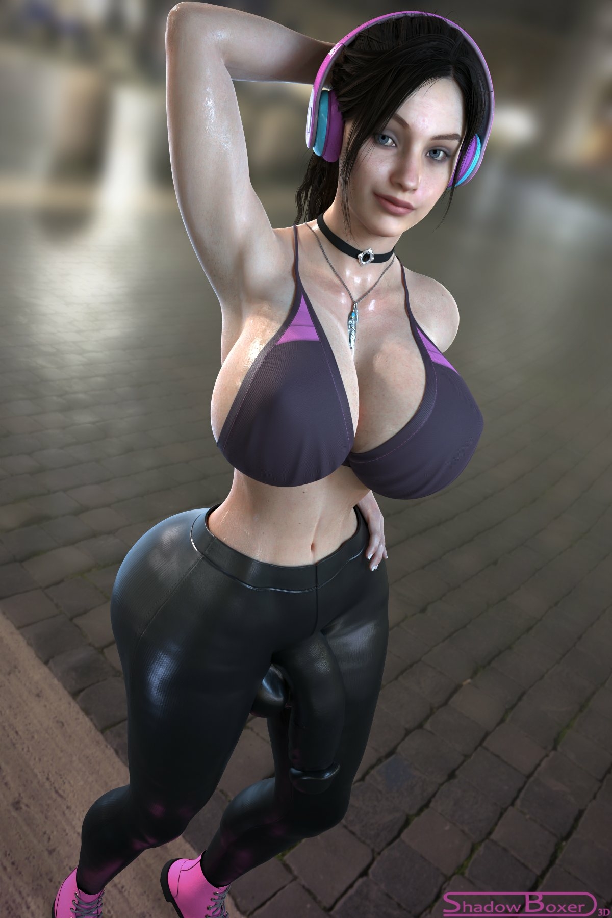Claire🍆 Claire Redfield Resident Evil Futanari Futa Nipples Boobs Big boobs Cake Ass Big Ass Big Tits Tits Sexy Horny Face Horny 3d Porn