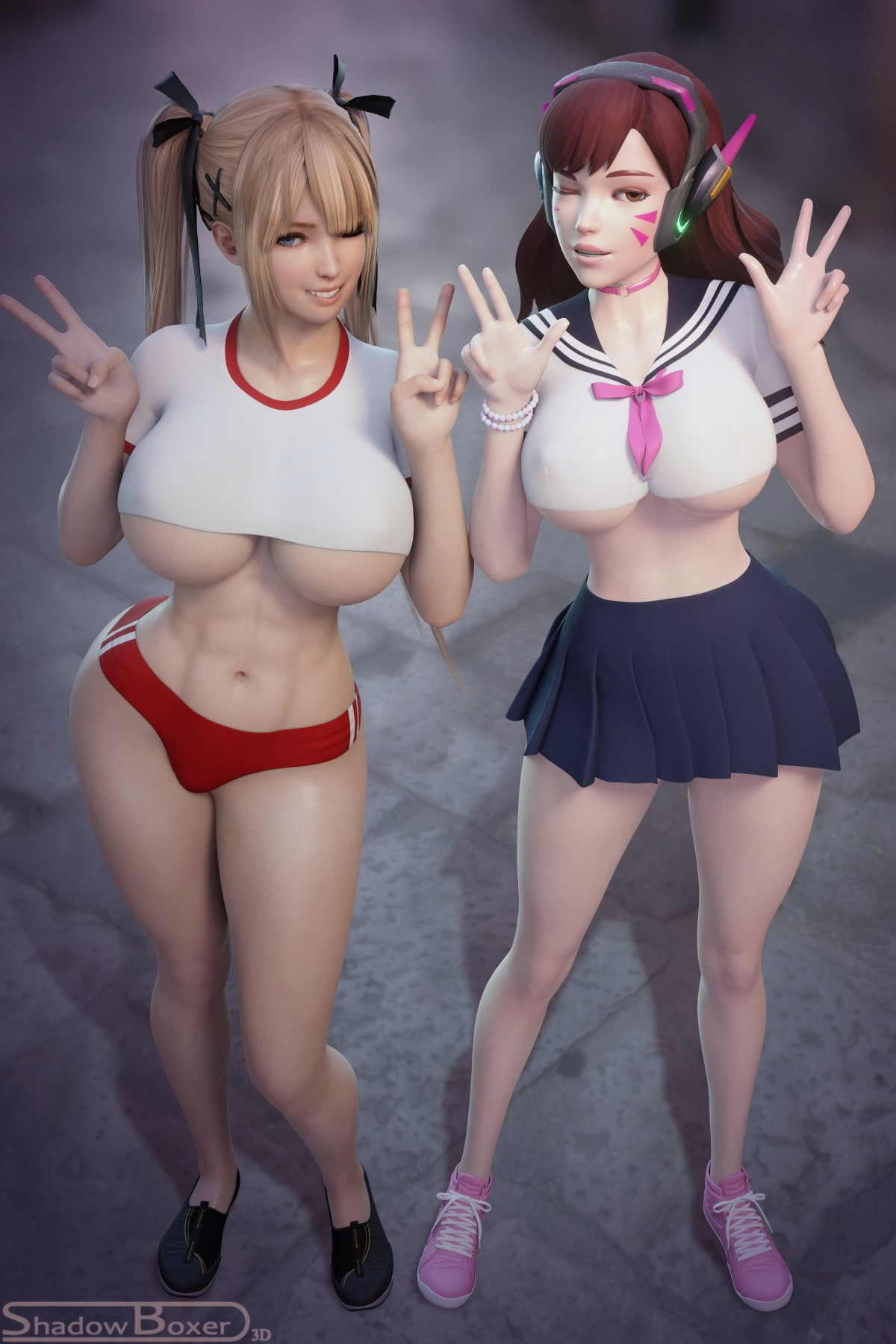 marie+dva Marie Rose Dva (overwatch) Dead Or Alive Overwatch Boobs Big boobs Cake Ass Big Ass Big Tits Tits Sexy Horny Face Horny 3d Porn
