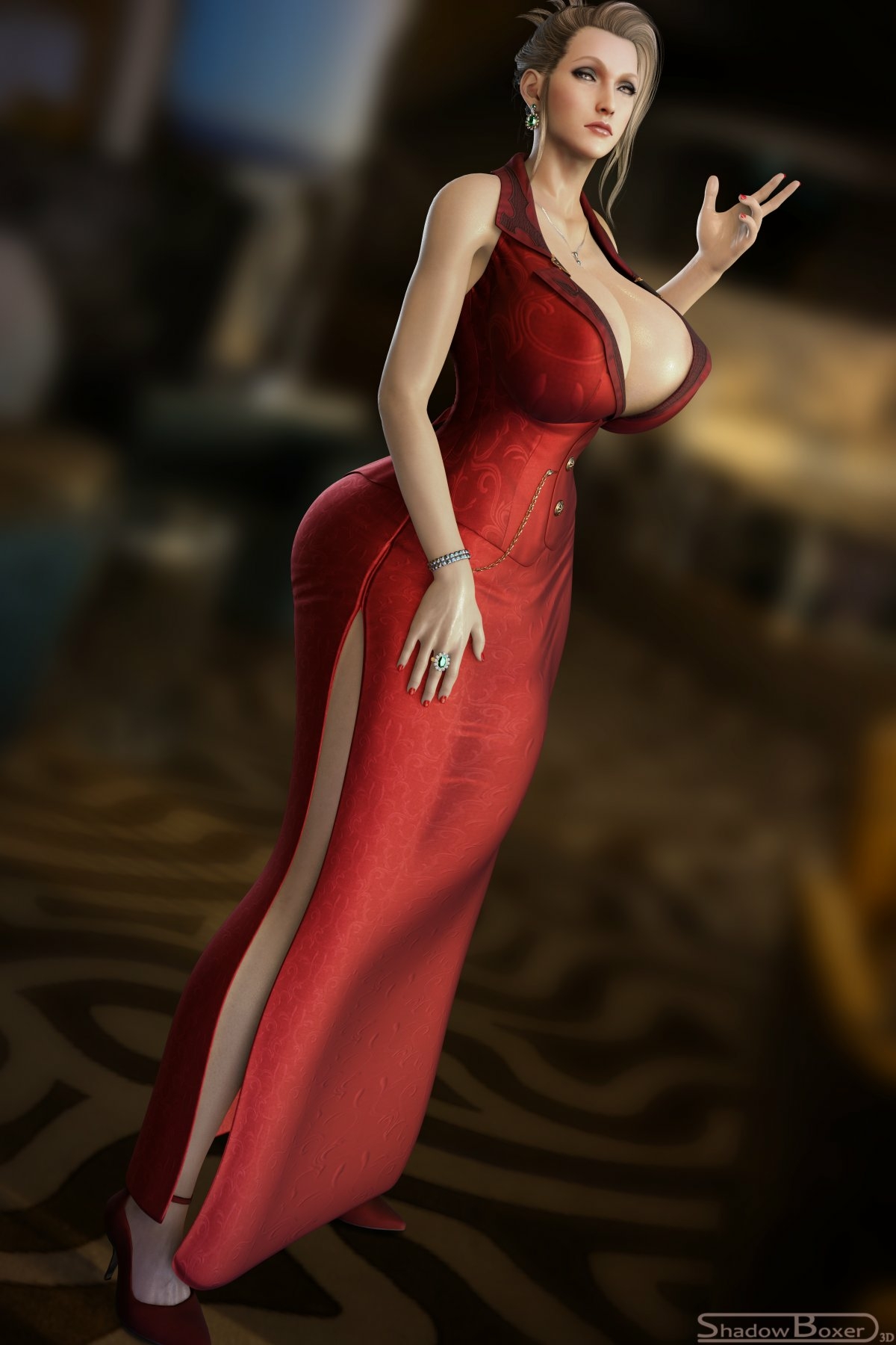 Scarlet👀🍆 Scarlet (final Fantasy Vii) Final Fantasy Futanari Futa Nipples Boobs Big boobs Cake Ass Big Ass Big Tits Tits Sexy Horny Face Horny 3d Porn Dildo Anal