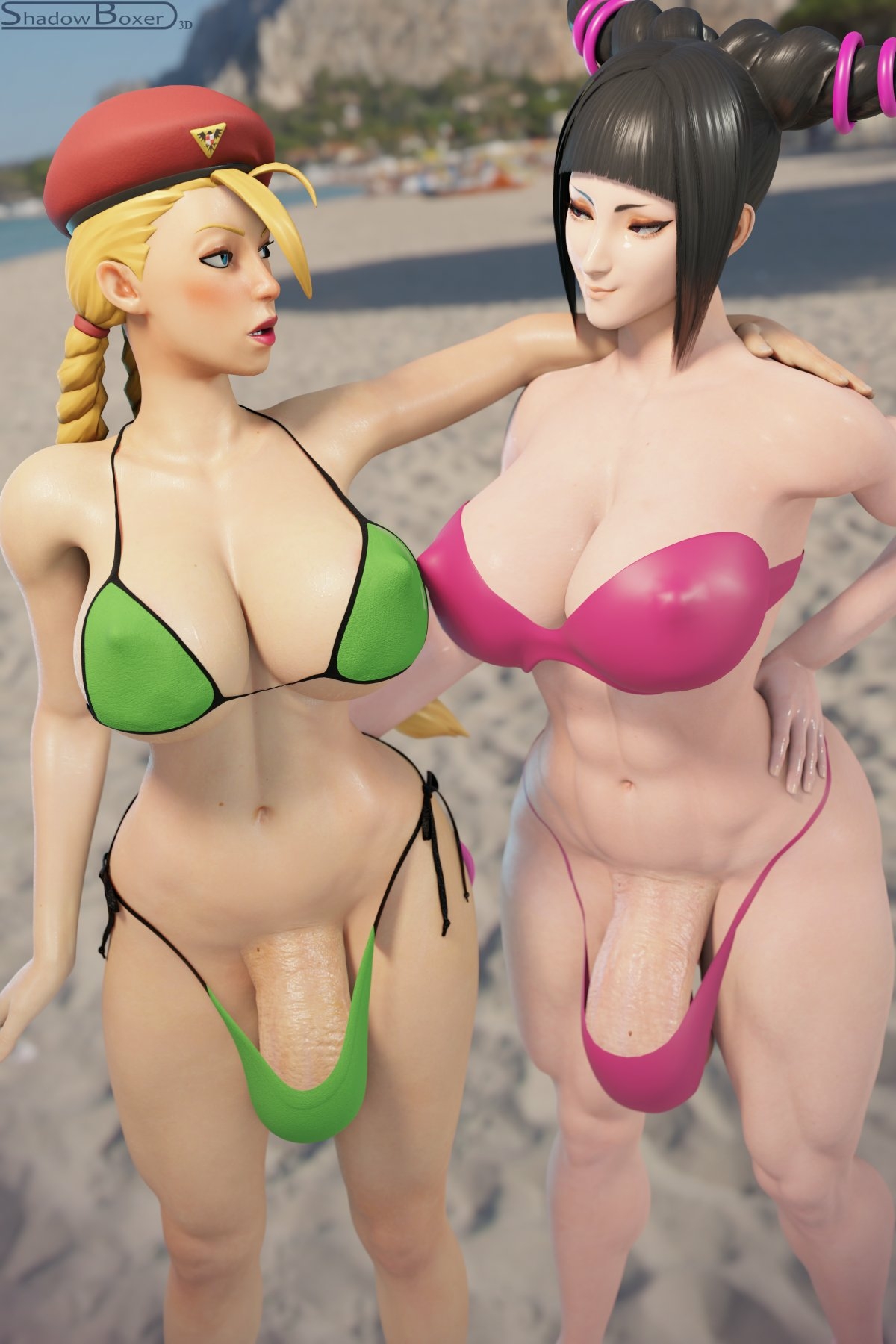 Cammy and Juri👀🍆🍆 Cammy White Juri Han Street Fighter Lingerie Futanari Futa Sexy Lingerie Boobs Big boobs Cake Ass Big Ass Big Tits Tits Sexy Horny Face Horny 3d Porn