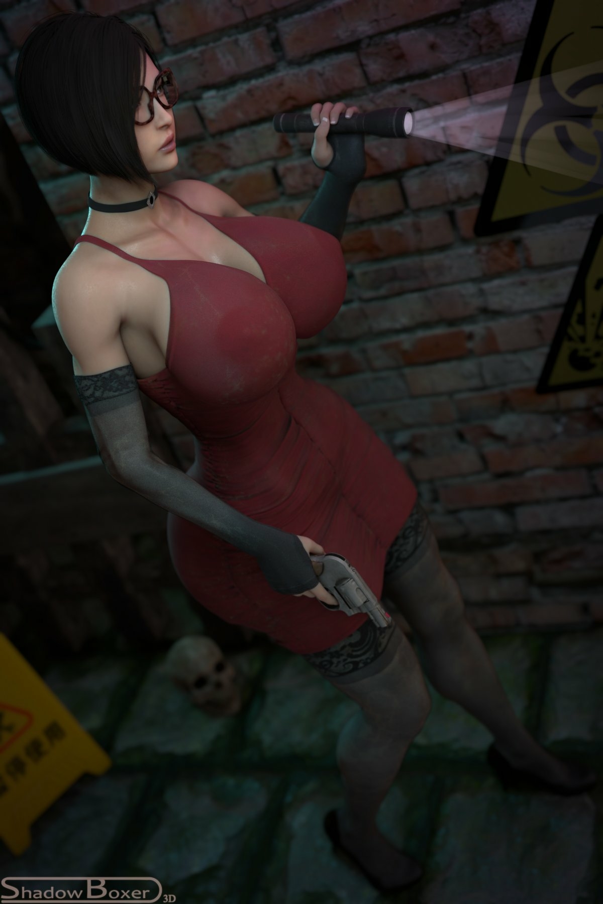 Ada on the lookout for spooky stuff🥵 Ada Wong Resident Evil Nipples Pussy Lingerie Big boobs Cake Ass Big Ass Big Tits Tits Sexy Horny Face Horny 3d Porn
