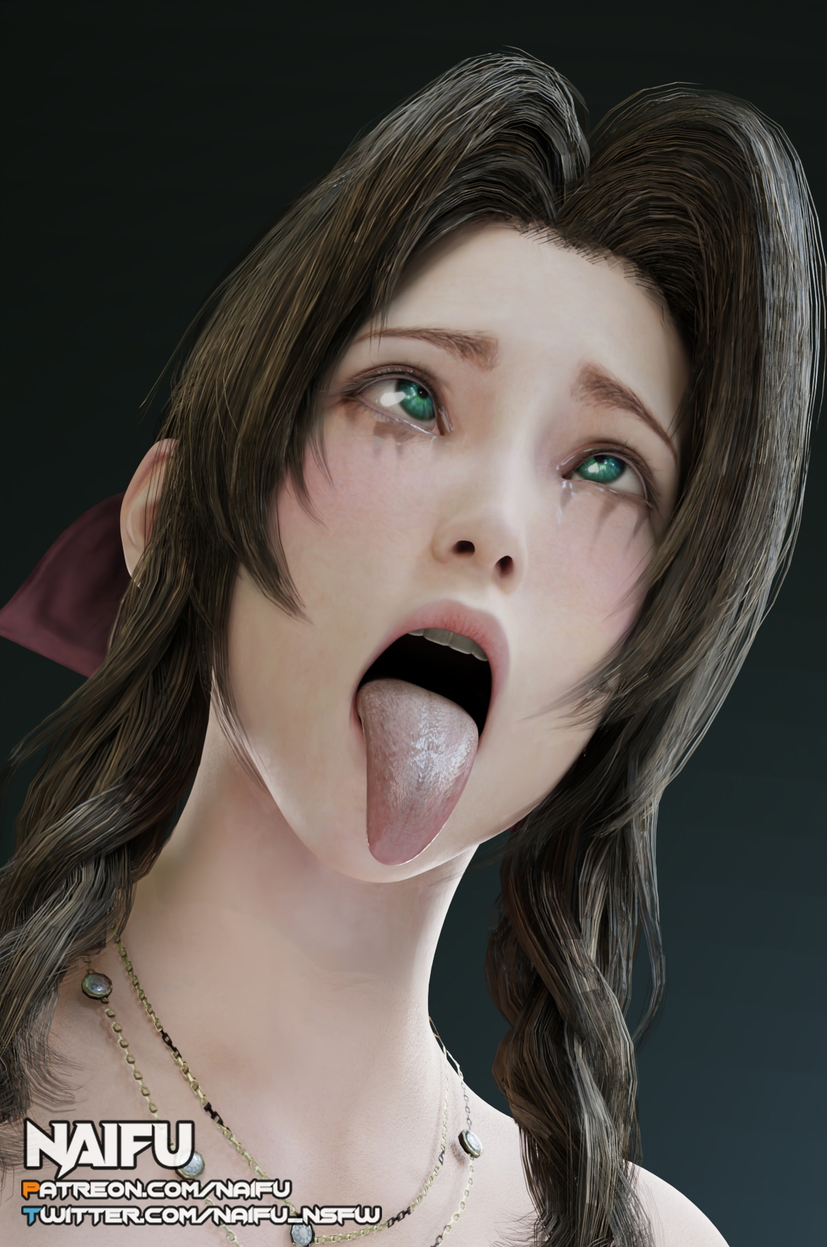 Aerith needs to sneeze Final Fantasy Final Fantasy 7 Final Fantasy 7 Remake Aerith Gainsborough Ahegao 
