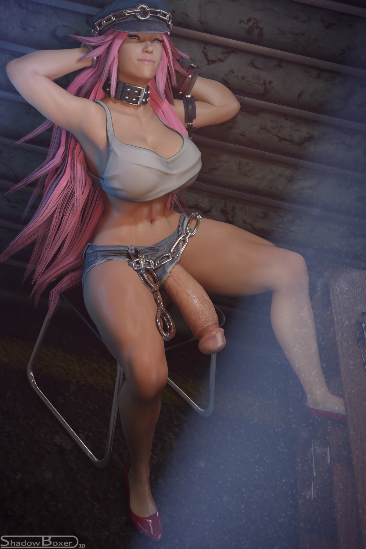 Officer Poison🍆 Poison Street Fighter Futanari Futa Boobs Big boobs Ass Cake Big Ass Big Tits Tits Sexy Horny Face Horny 3d Porn