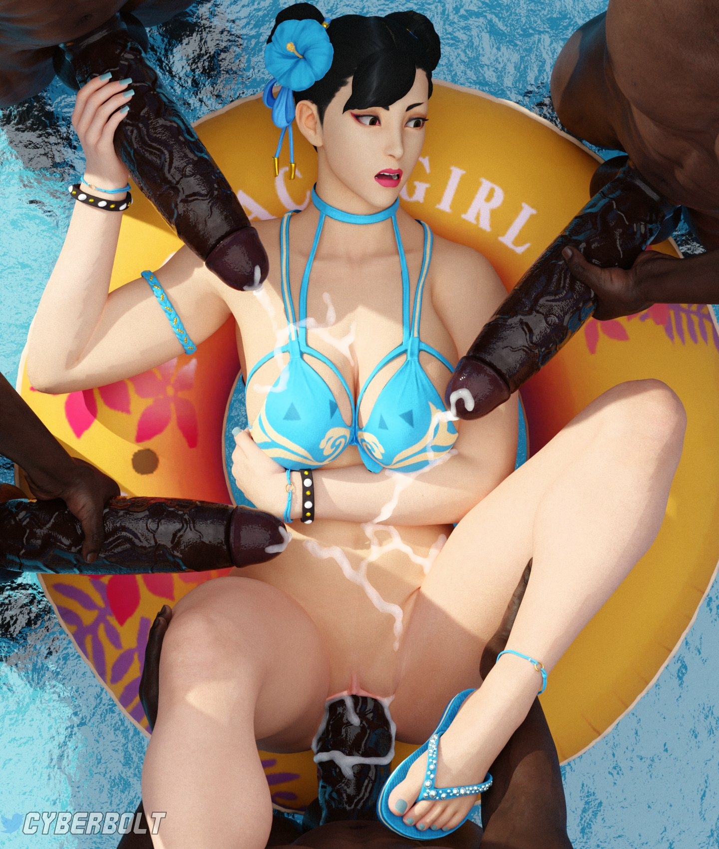 𝑪𝒉𝒖𝒏-𝑳𝒊 𝒔 𝑷𝒐𝒐𝒍 𝑷𝒂𝒓𝒕𝒚 Chun Li Street Fighter Lingerie Sexy Lingerie Big Dick Dick Vaginal Cum Pussy Big boobs Tits Ass Big Ass Cake Sexy Horny Face Horny 3d Porn