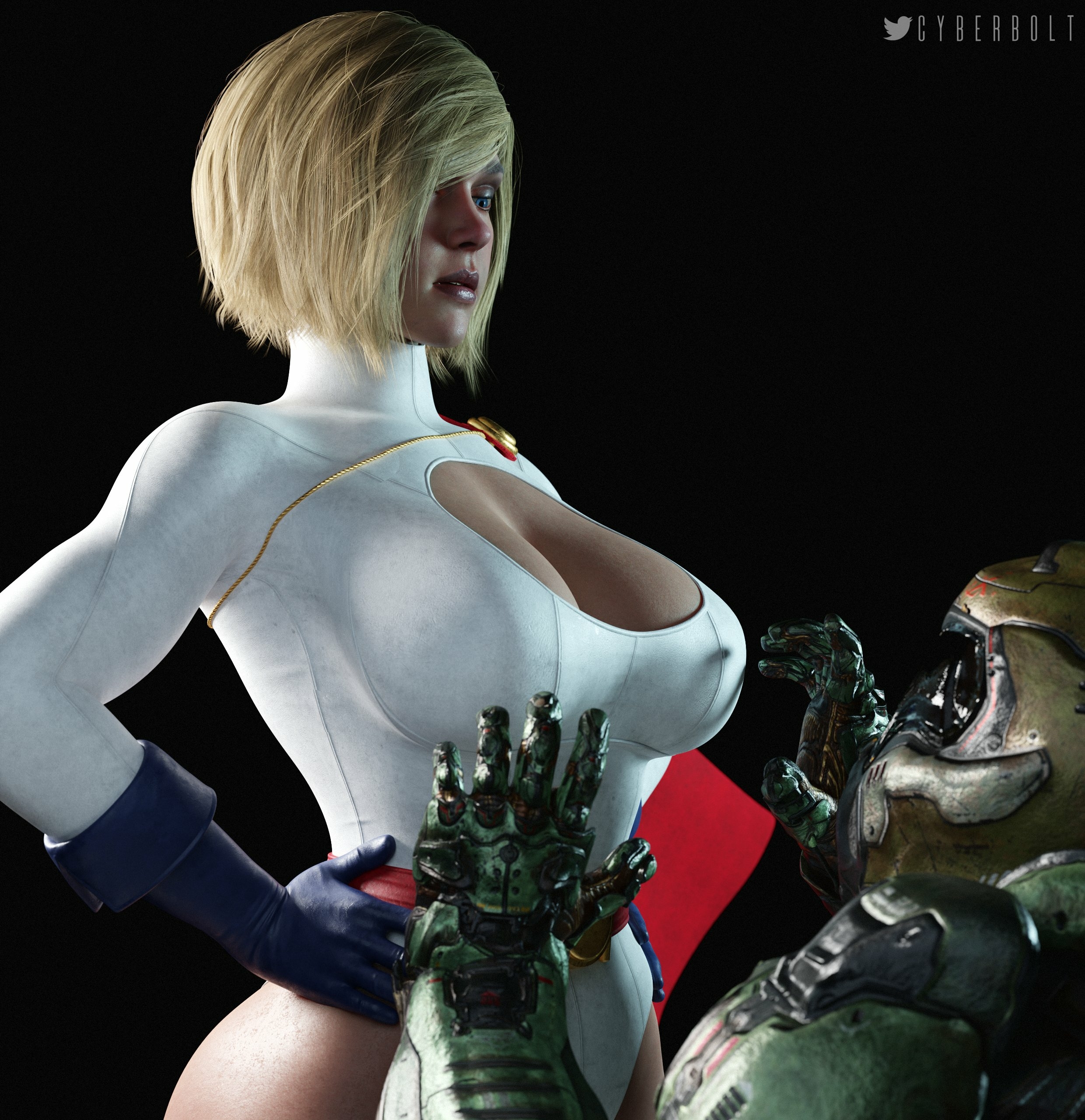 Injustice 2 Power Girl Dc Comics Big boobs Tits Ass Big Ass Cake Sexy Horny Face Horny 3d Porn