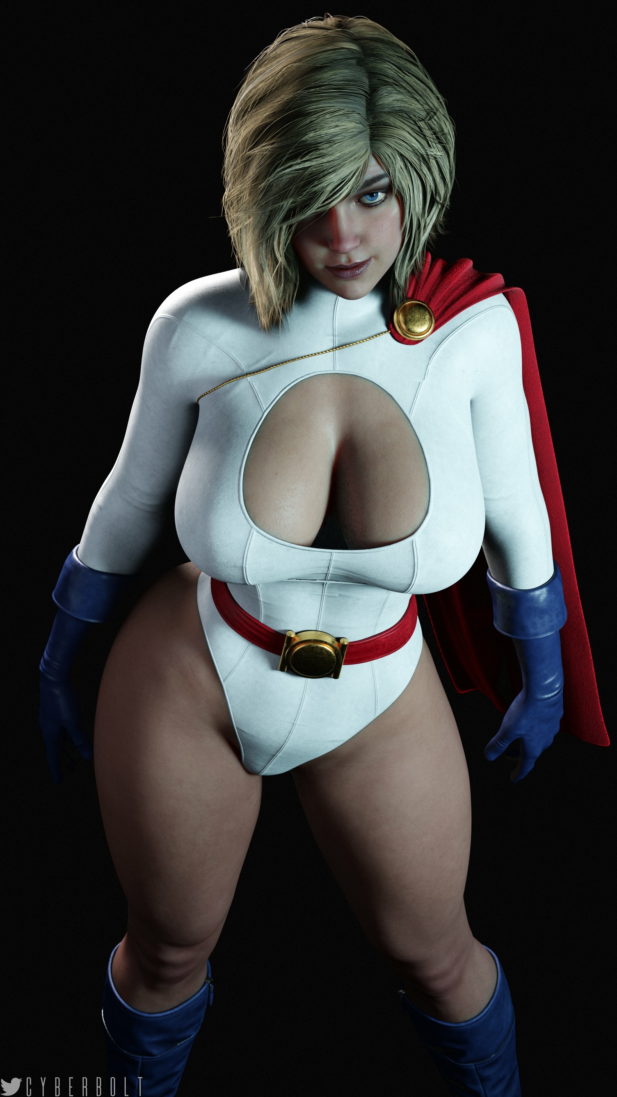 Power Girl Power Girl Dc Comics Big boobs Tits Ass Big Ass Cake Sexy Horny Face Horny 3d Porn 2