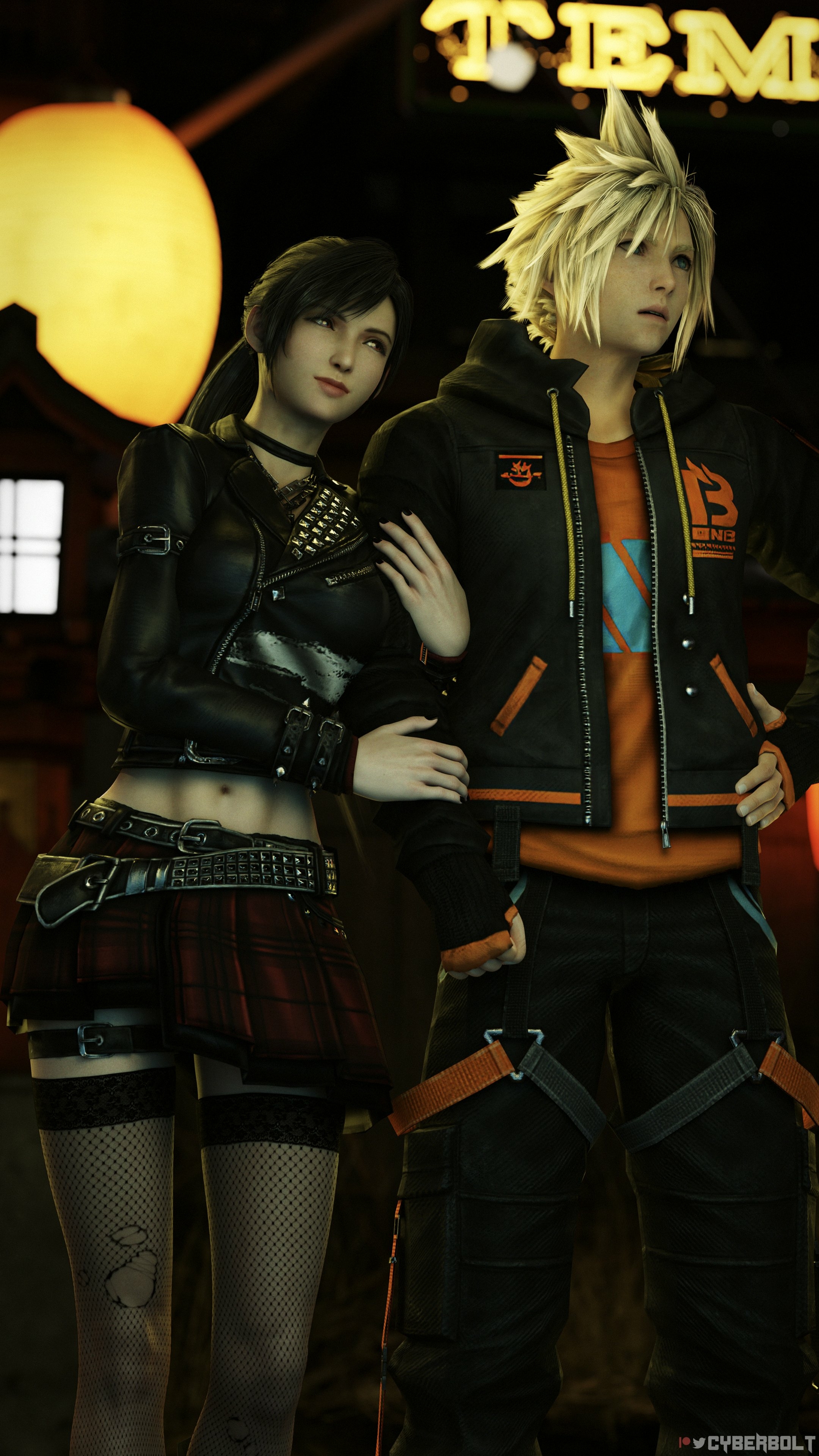 𝑪𝒍𝒐𝒖𝒅 & 𝑻𝒊𝒇𝒂  𝑵𝒊𝒈𝒉𝒕 𝒐𝒏 𝒕𝒉𝒆 𝑻𝒐𝒘𝒏 Cloud Tifa Lockhart Final Fantasy Boobs Big boobs Tits Ass Big Ass Cake Sexy Horny Face Horny 3d Porn