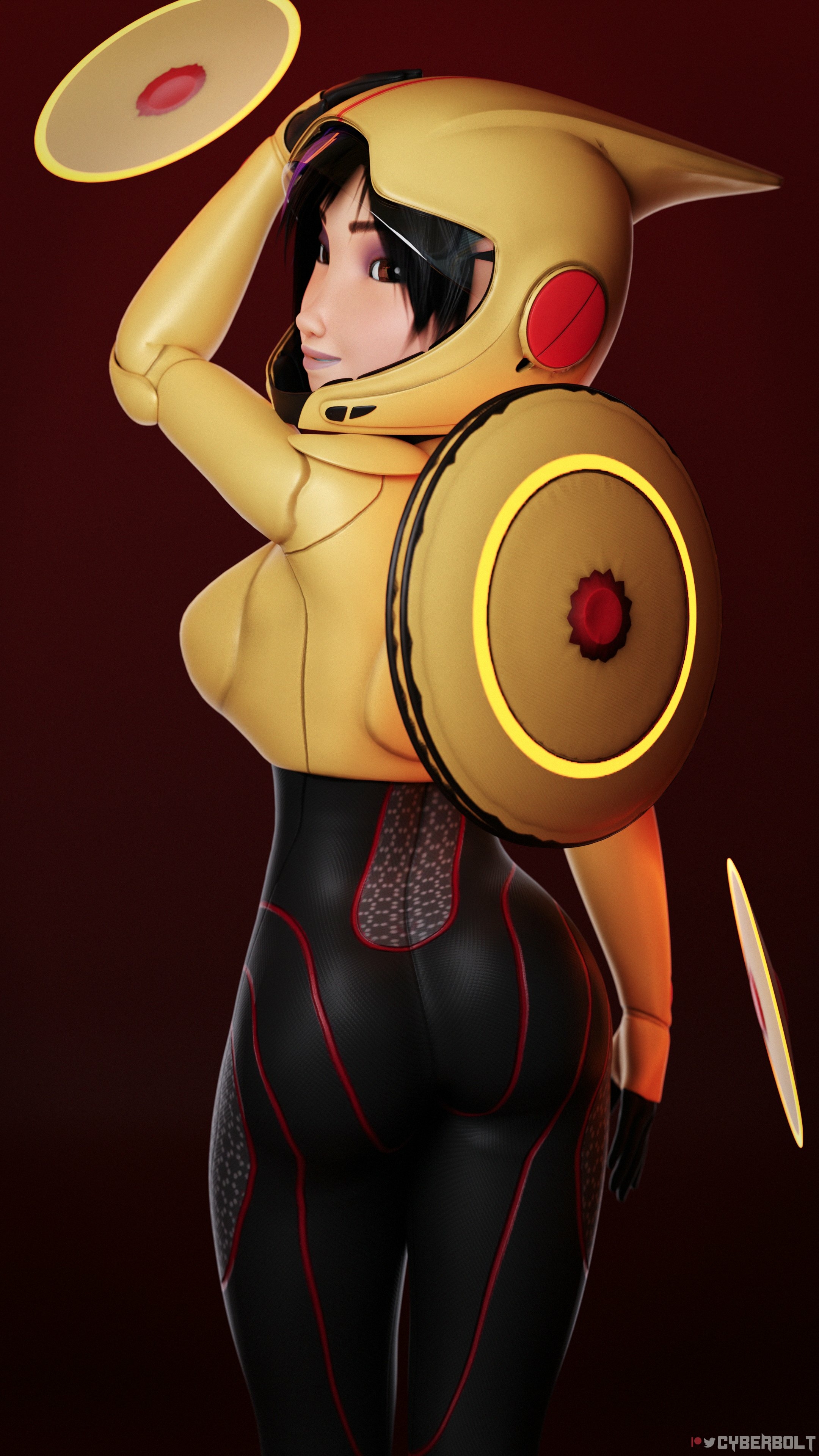 GoGo Tomago Pinup Commission Gogo Tomago Big Hero 6 Boobs Big boobs Tits Ass Big Ass Cake Sexy Horny Face Horny 3d Porn