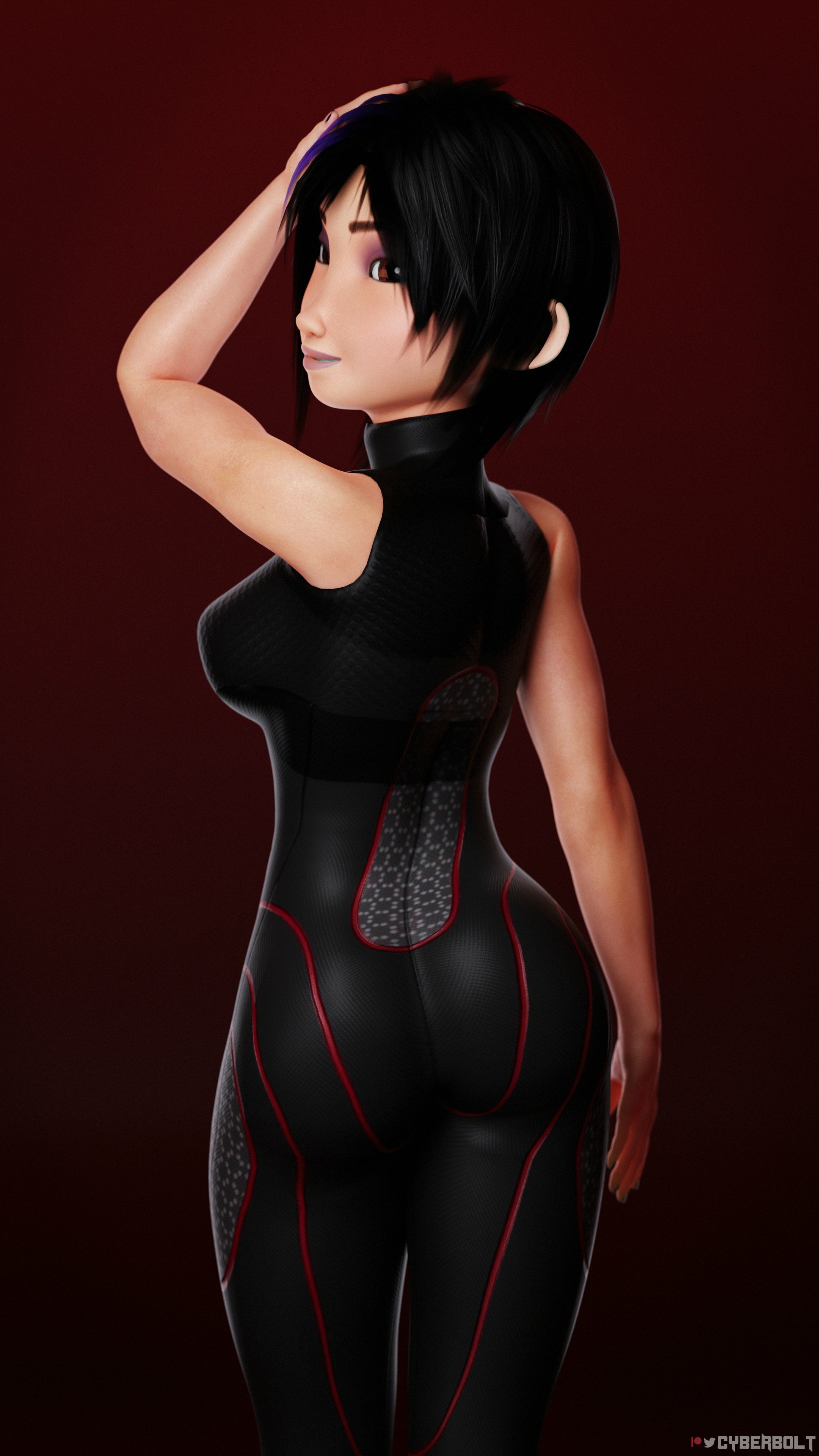 GoGo Tomago Pinup Commission Gogo Tomago Big Hero 6 Boobs Big boobs Tits Ass Big Ass Cake Sexy Horny Face Horny 3d Porn 2