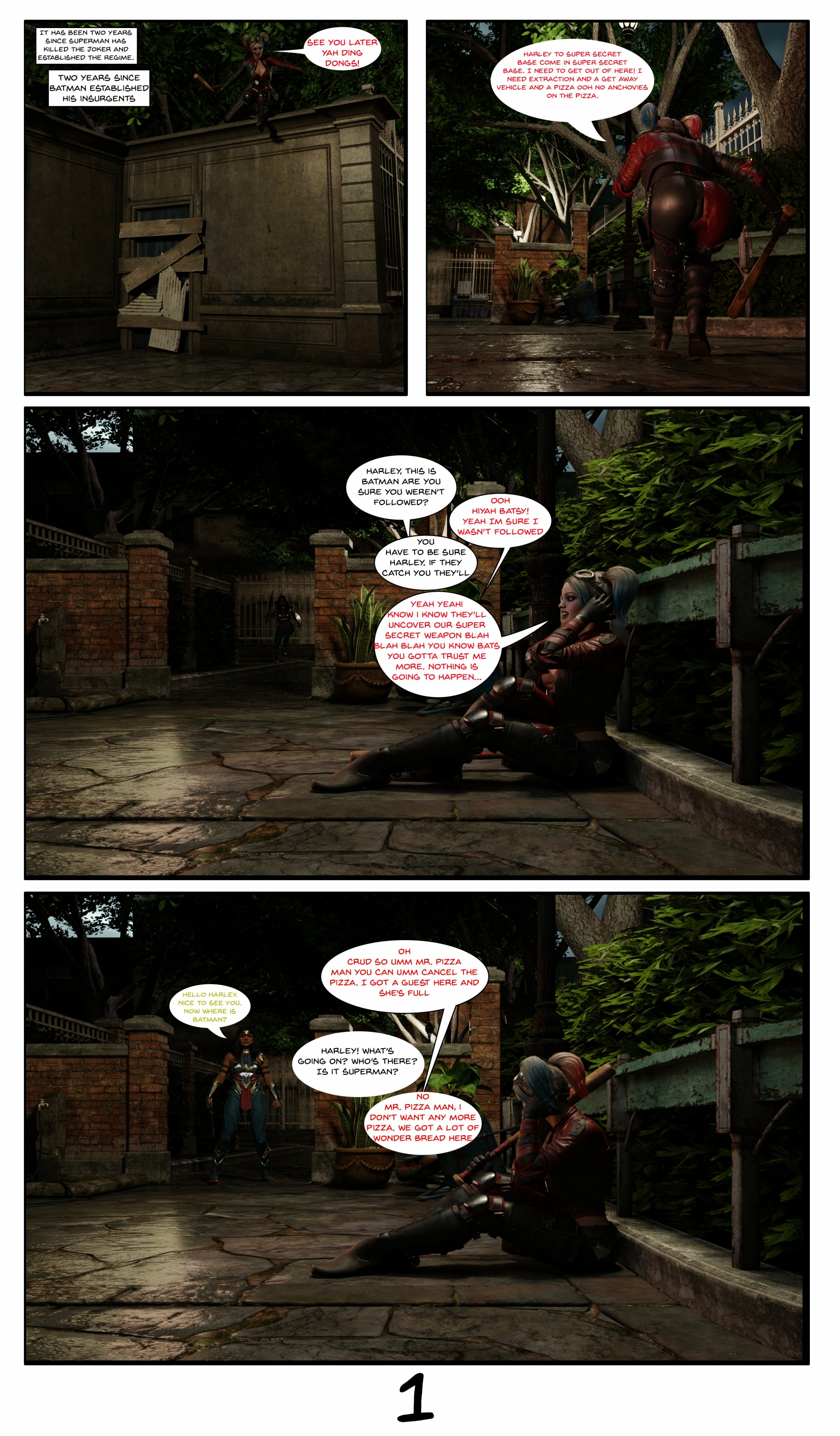 Hey guys here is the first two pages part of the new series?  Welcome to Injustice The Futa Among Us. Harley Quinn Suicide Squad Boobs Big boobs Big Tits Cake Ass Big Ass Sexy Horny Face Horny 3d Porn