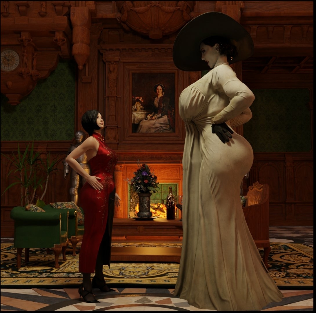 Little preview of the next entry. Spot anything? Ada Wong Lady Dimitrescu Resident Evil Boobs Big boobs Big Tits Cake Ass Big Ass Sexy Horny Face Horny 3d Porn 2