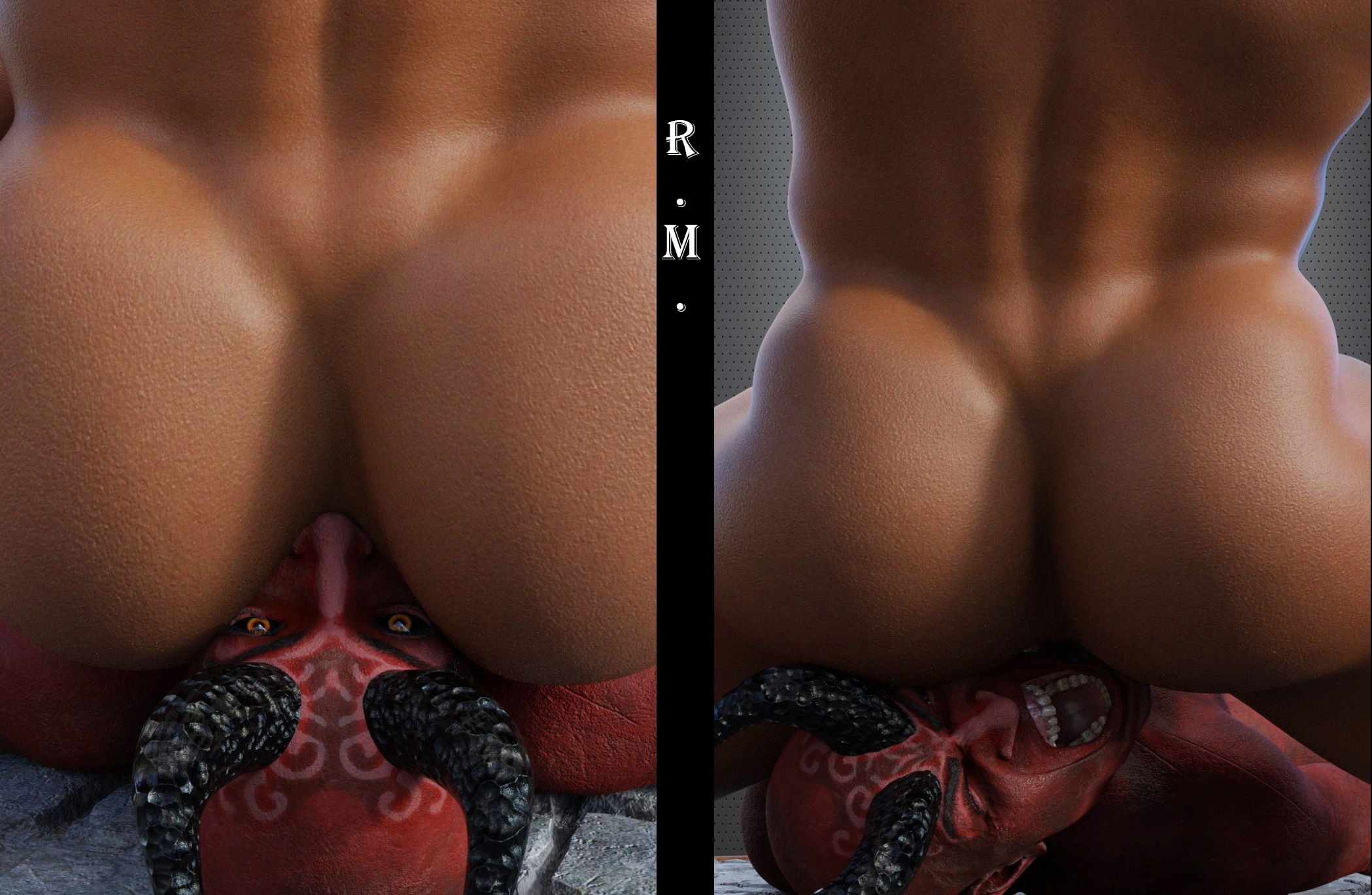 ARCHANGEL VS DEMON  Facesitting Domination Punishment Forced 4