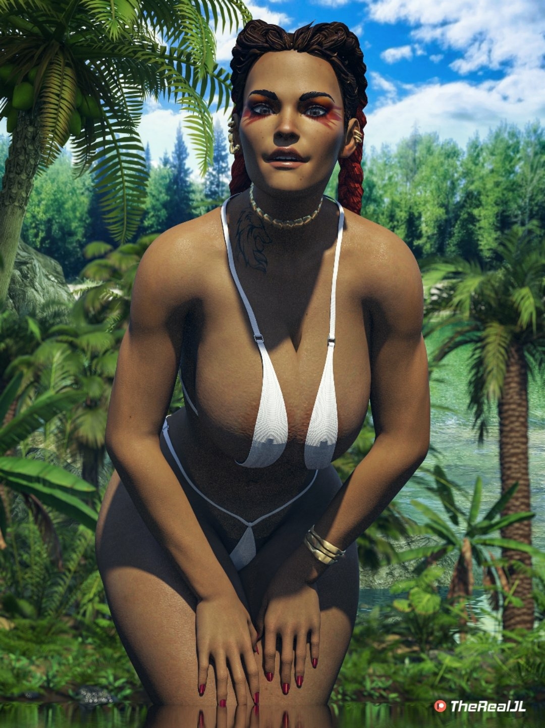 •Loba in the Amazons• Loba Apex Legends Lingerie Sexy Lingerie Boobs Big boobs Tits Big Tits Cake Ass Big Ass Sexy Horny Face Horny 3d Porn