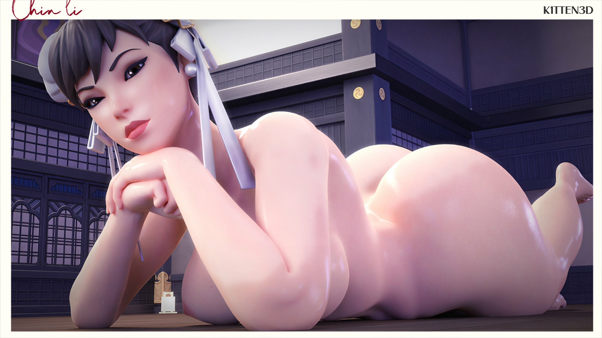 Chun li 💙 Chun Li Street Fighter Nipples Naked Ass Big Ass Big boobs Big Tits Horny Face Horny Sexy 3d Porn