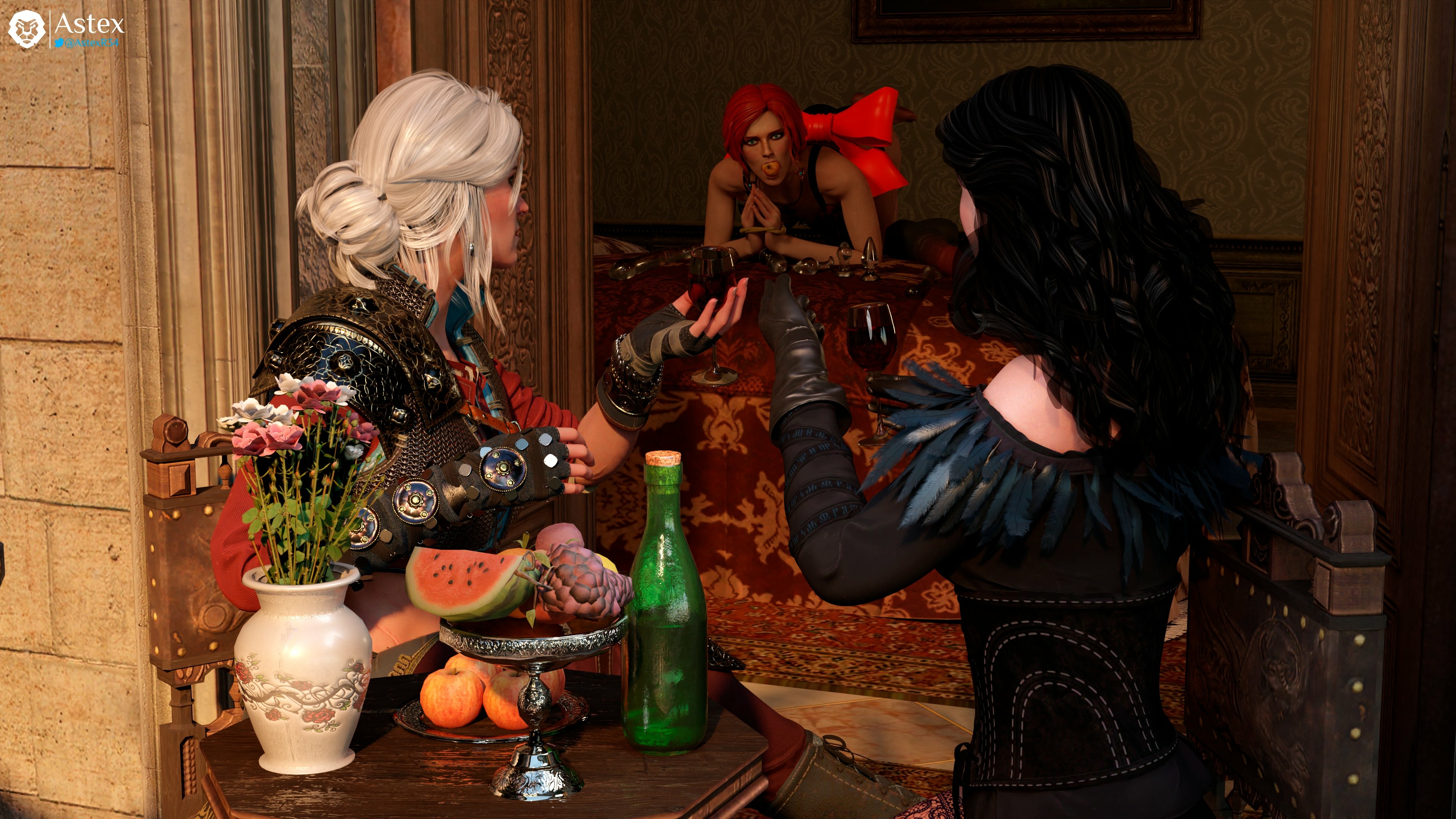 Yennefer💜and Ciri💚were born during the Belleteyn Festival. The Witcher Yennefer di Vengerberg Triss Merigold Ciri (The Witcher) Boobs Big boobs Big Tits Tits Ass Big Ass Cake Sexy Horny Face Horny 3d Porn 3