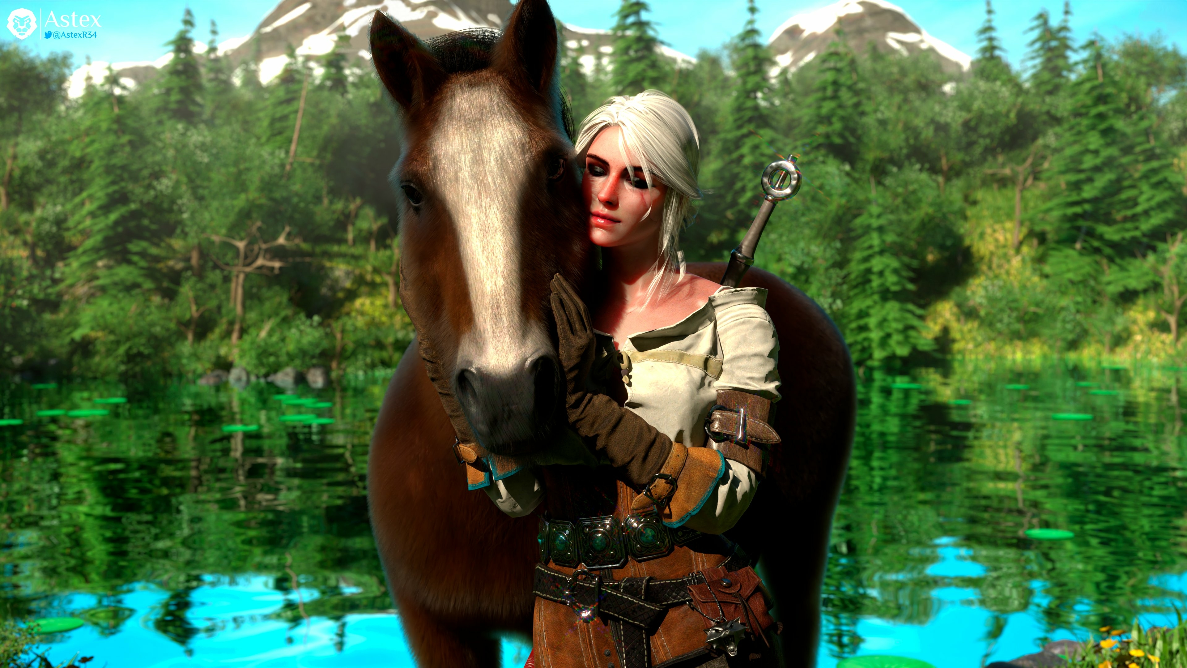ciri The Witcher Ciri (The Witcher) Boobs Big boobs Big Tits Tits Ass Big Ass Cake Sexy Horny Face Horny 3d Porn