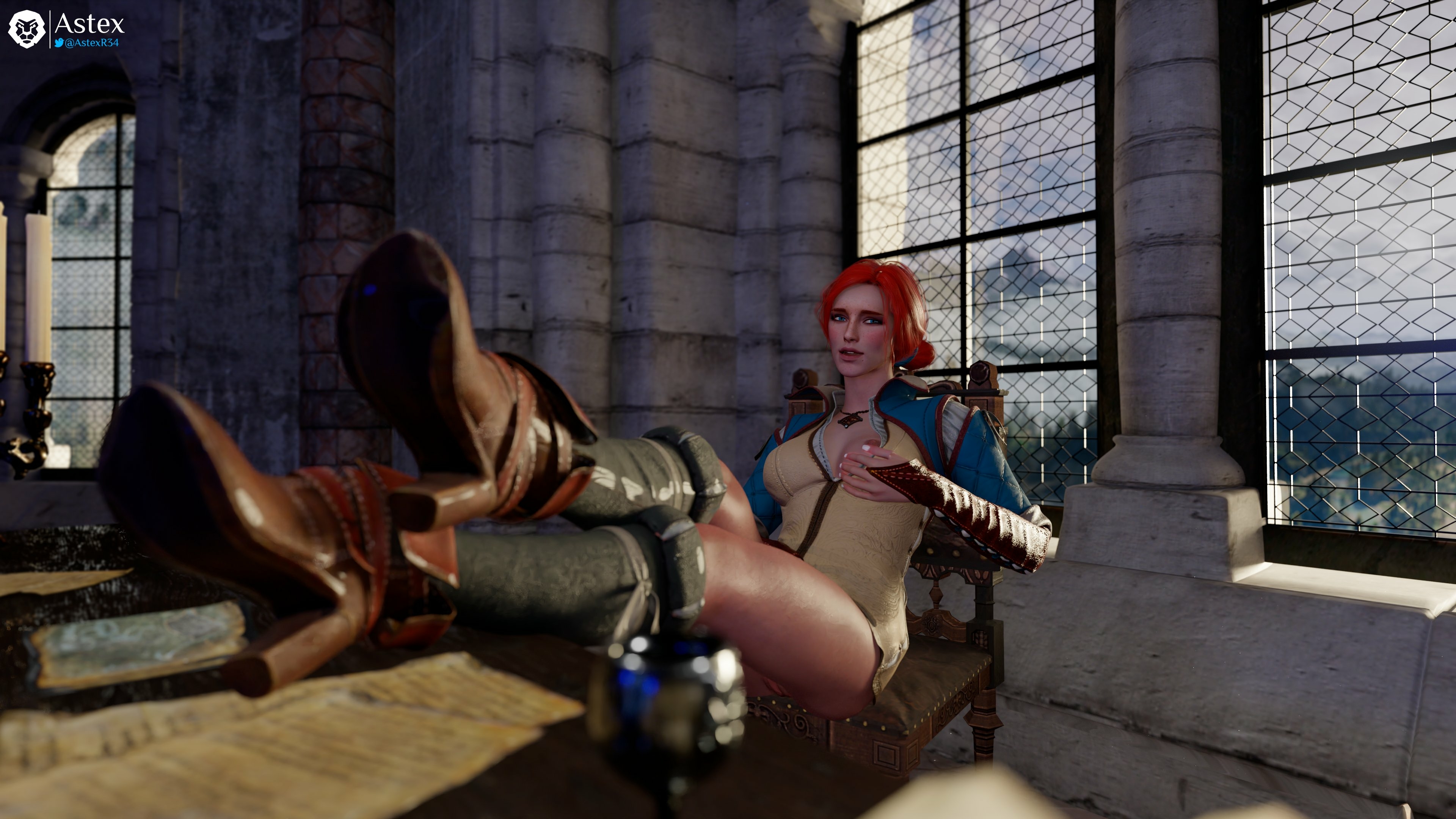 Sorceress also masturbate 😏 The Witcher Triss Merigold Boobs Big boobs Big Tits Tits Ass Big Ass Cake Sexy Horny Face Horny 3d Porn