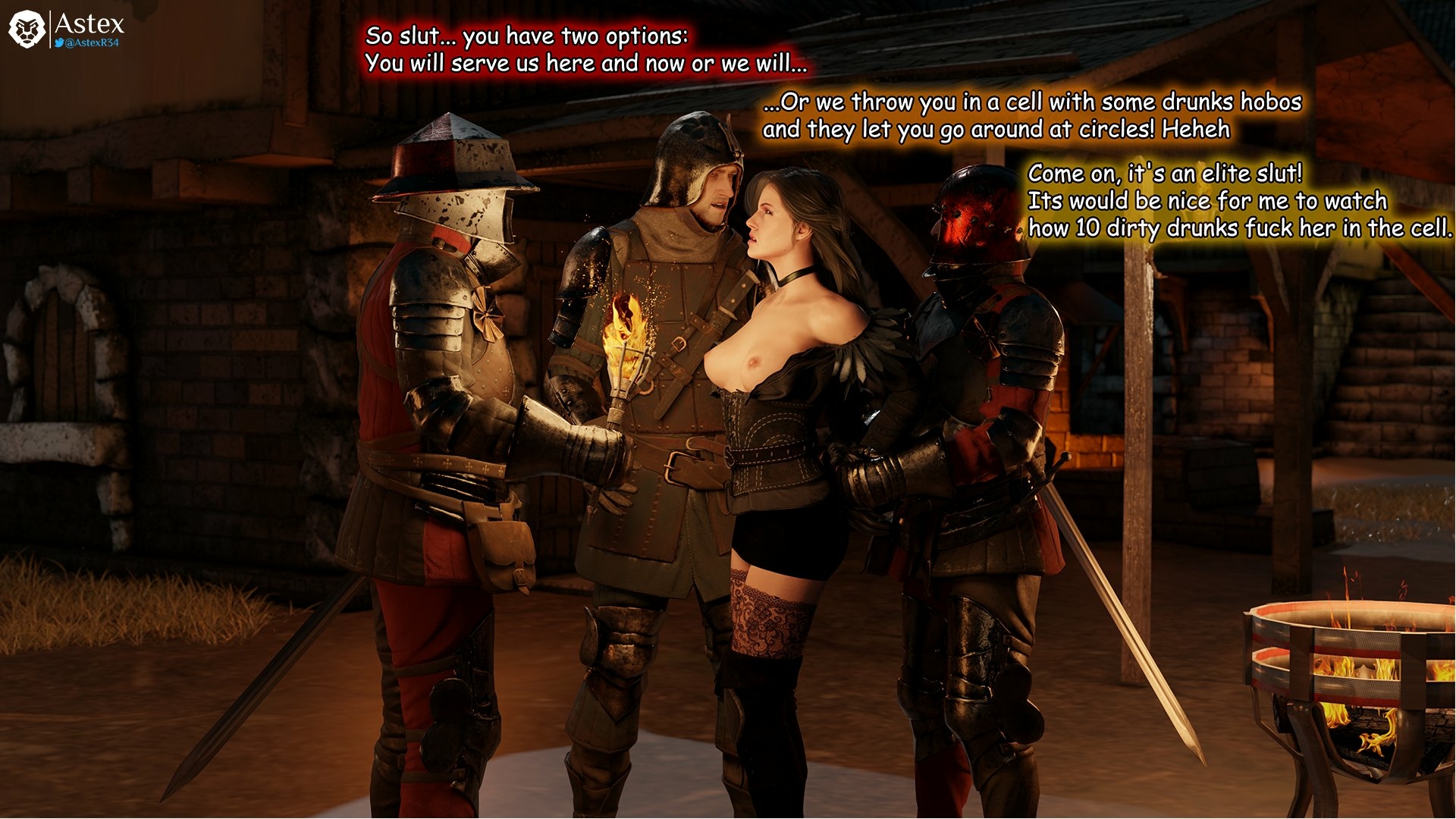 Comic. Whores.  Part two. Yennefer in arrest The Witcher Yennefer di Vengerberg Nipples Pink Nipples Big Dick Dick Oral Sex Oral Big boobs Big Tits Tits Ass Big Ass Cake Sexy Horny Face Horny 3d Porn