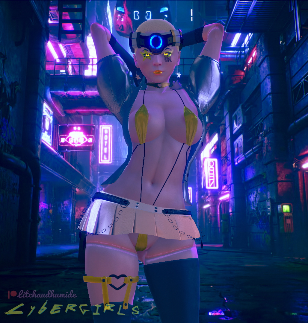 Cybergirls  Cyberpunk Nude Hairy Pussy 3