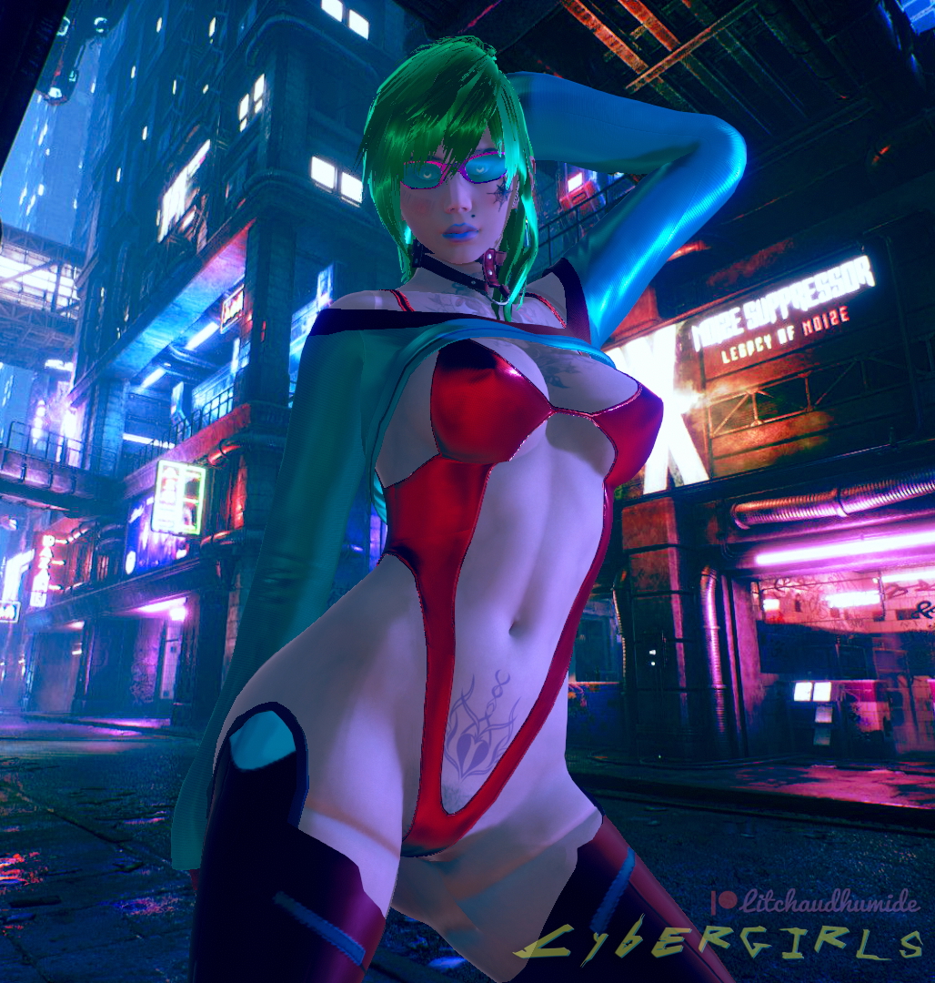 Cybergirls  Cyberpunk Nude Hairy Pussy 4