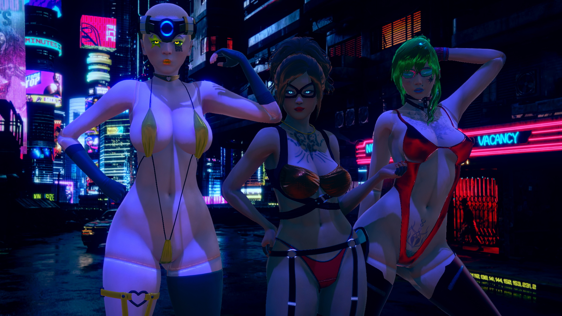 Cybergirls  Cyberpunk Nude Hairy Pussy 5