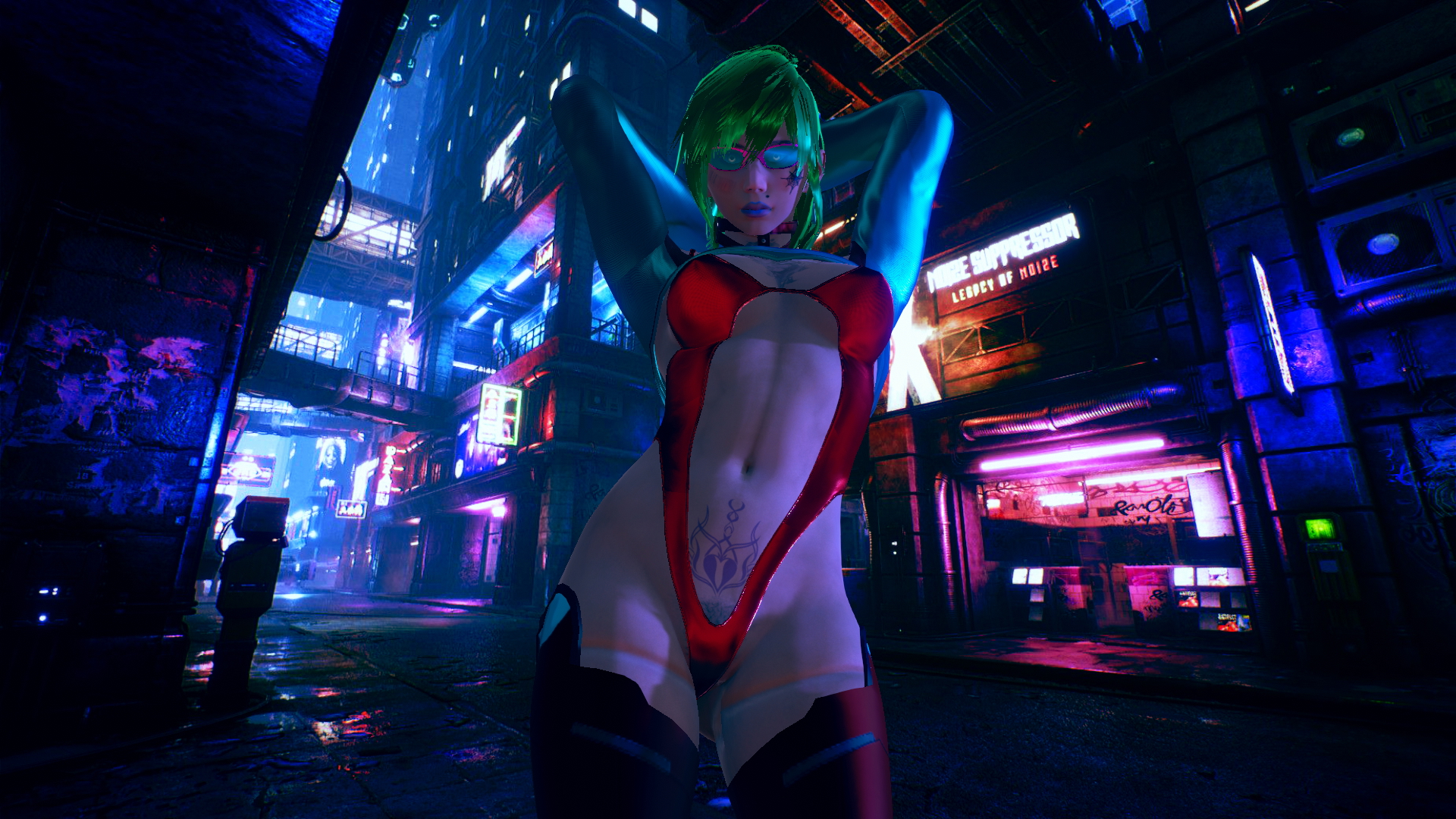 Cybergirls  Cyberpunk Nude Hairy Pussy 9