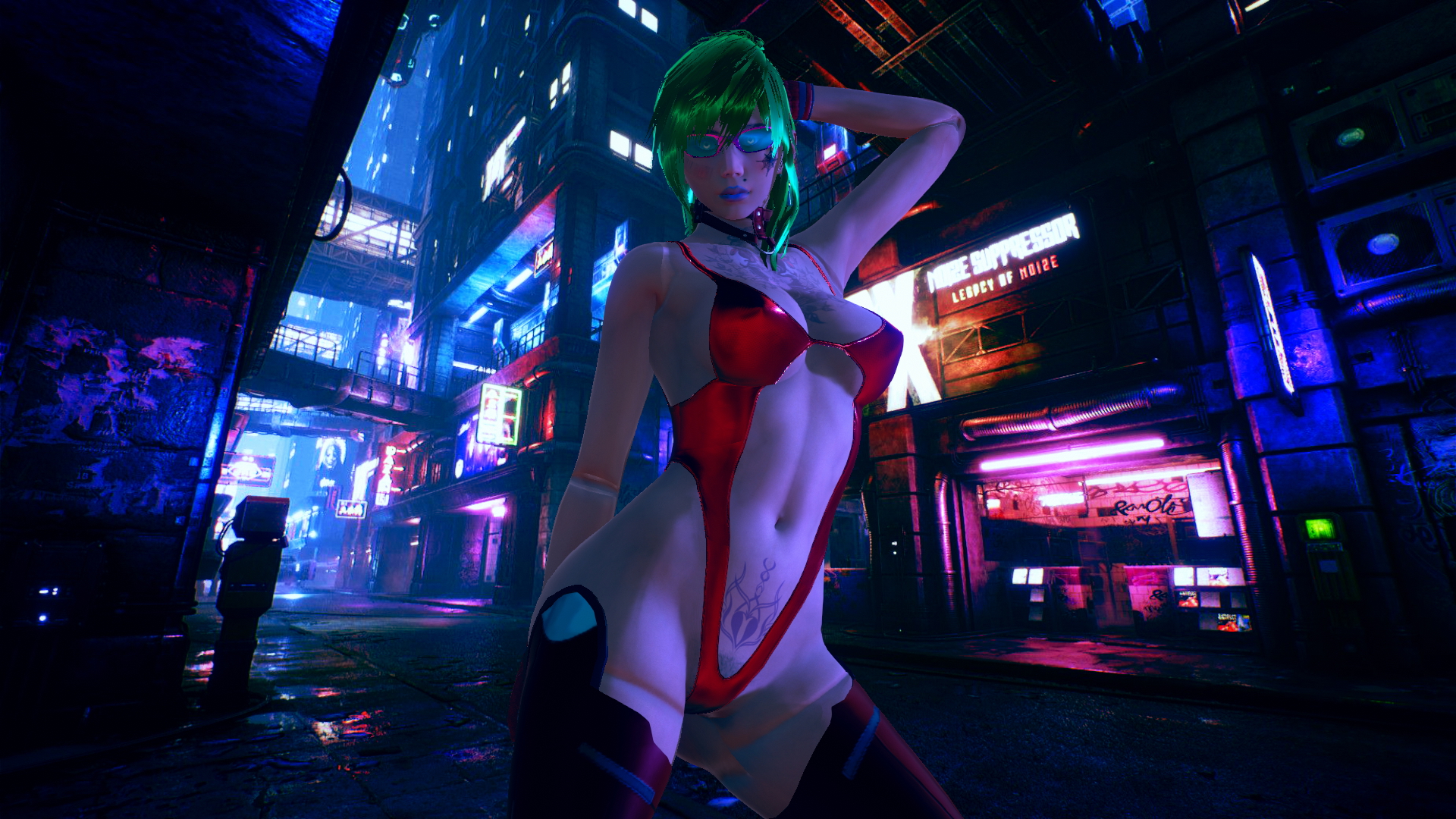 Cybergirls  Cyberpunk Nude Hairy Pussy 11