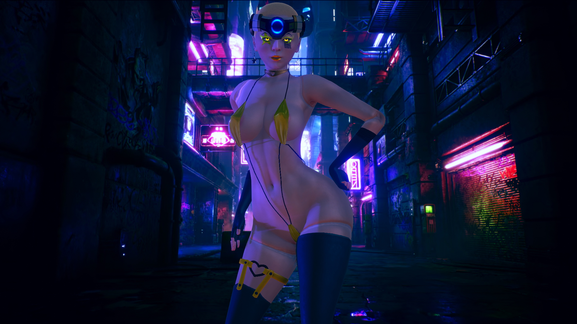 Cybergirls  Cyberpunk Nude Hairy Pussy 18