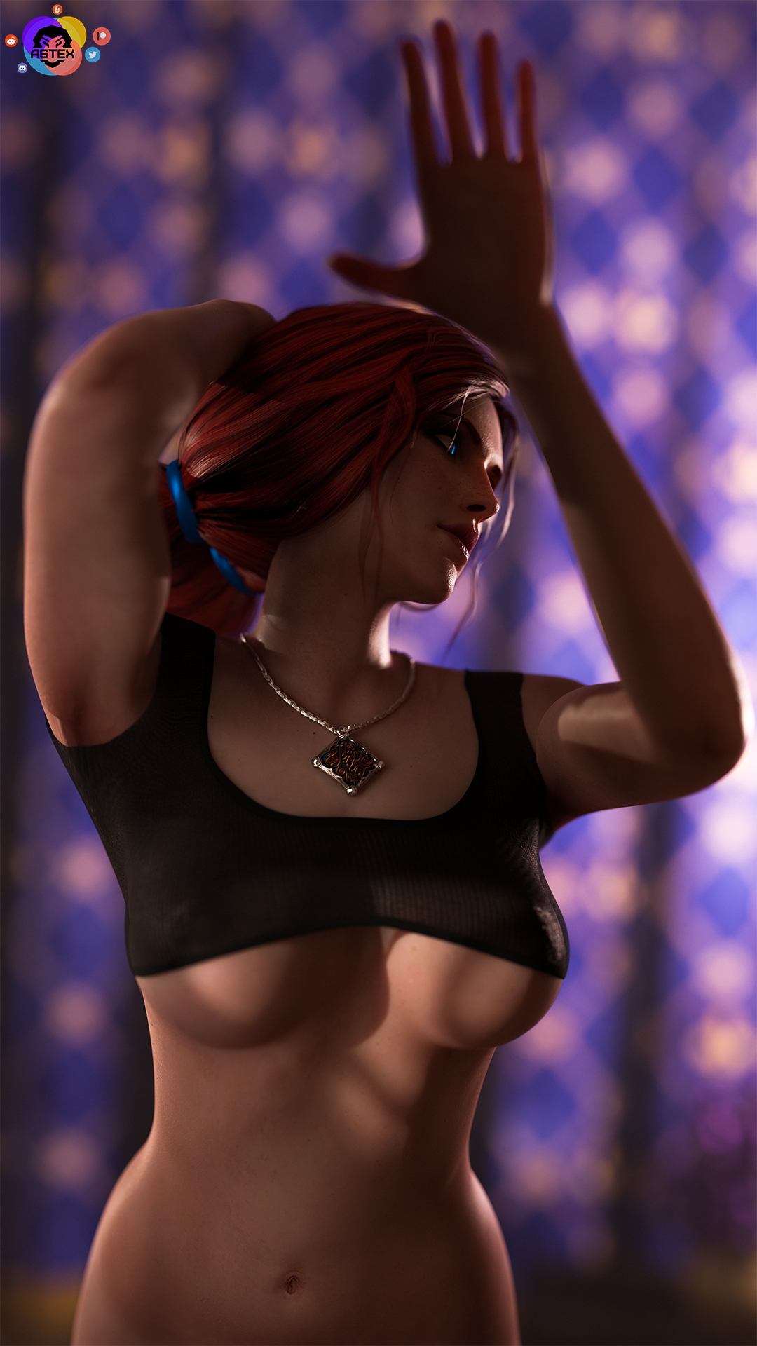 💙Triss💙 Pinup May The Witcher Triss Merigold Lingerie Sexy Lingerie Boobs Big boobs Big Tits Ass Big Ass Cake Sexy Horny Face Horny 3d Porn 3