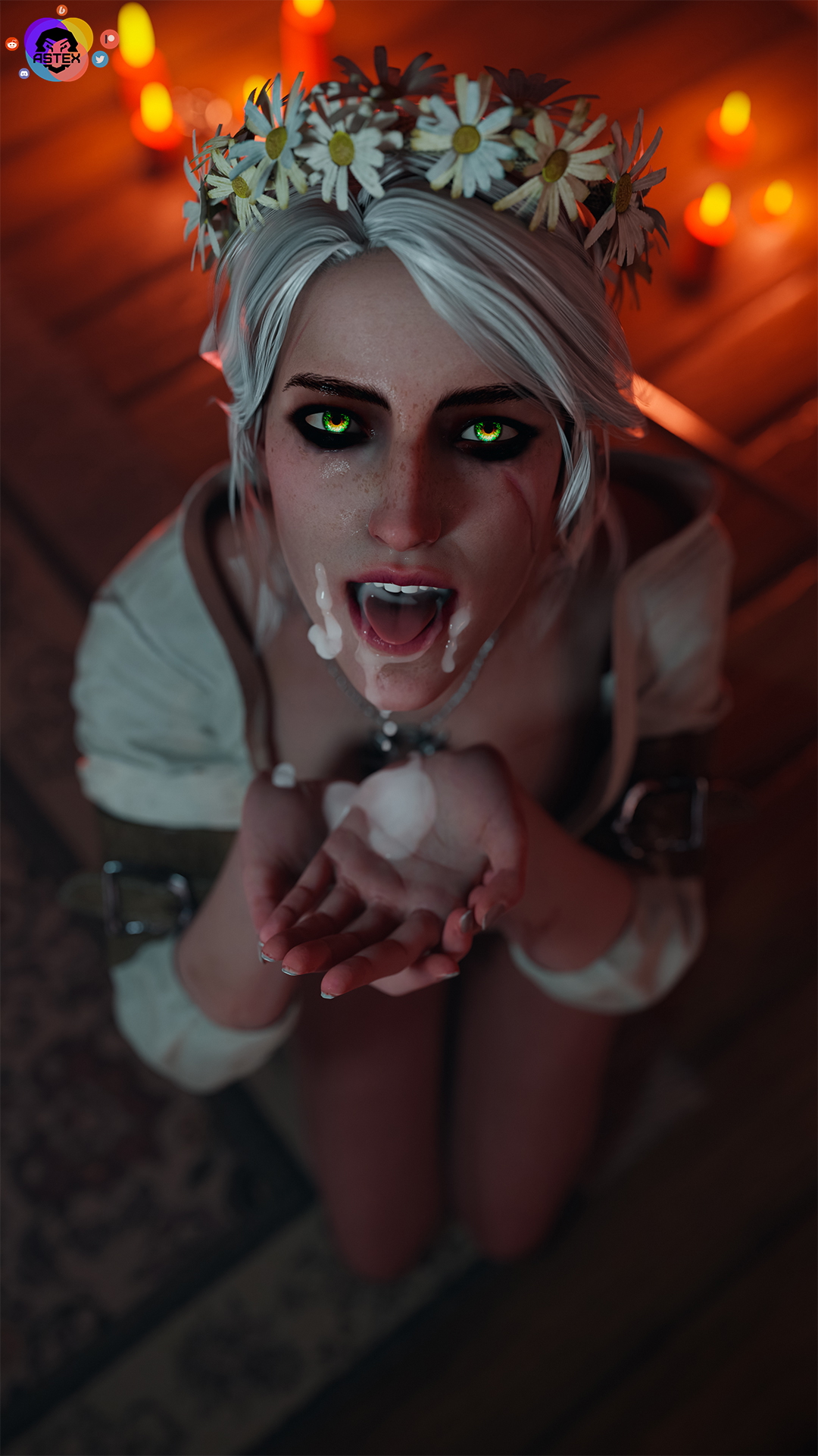 The Mega The Witcher Ciri (The Witcher) Nipples Lingerie Sexy Lingerie Boobs Big boobs Big Tits Ass Big Ass Cake Sexy Horny Face Horny 3d Porn