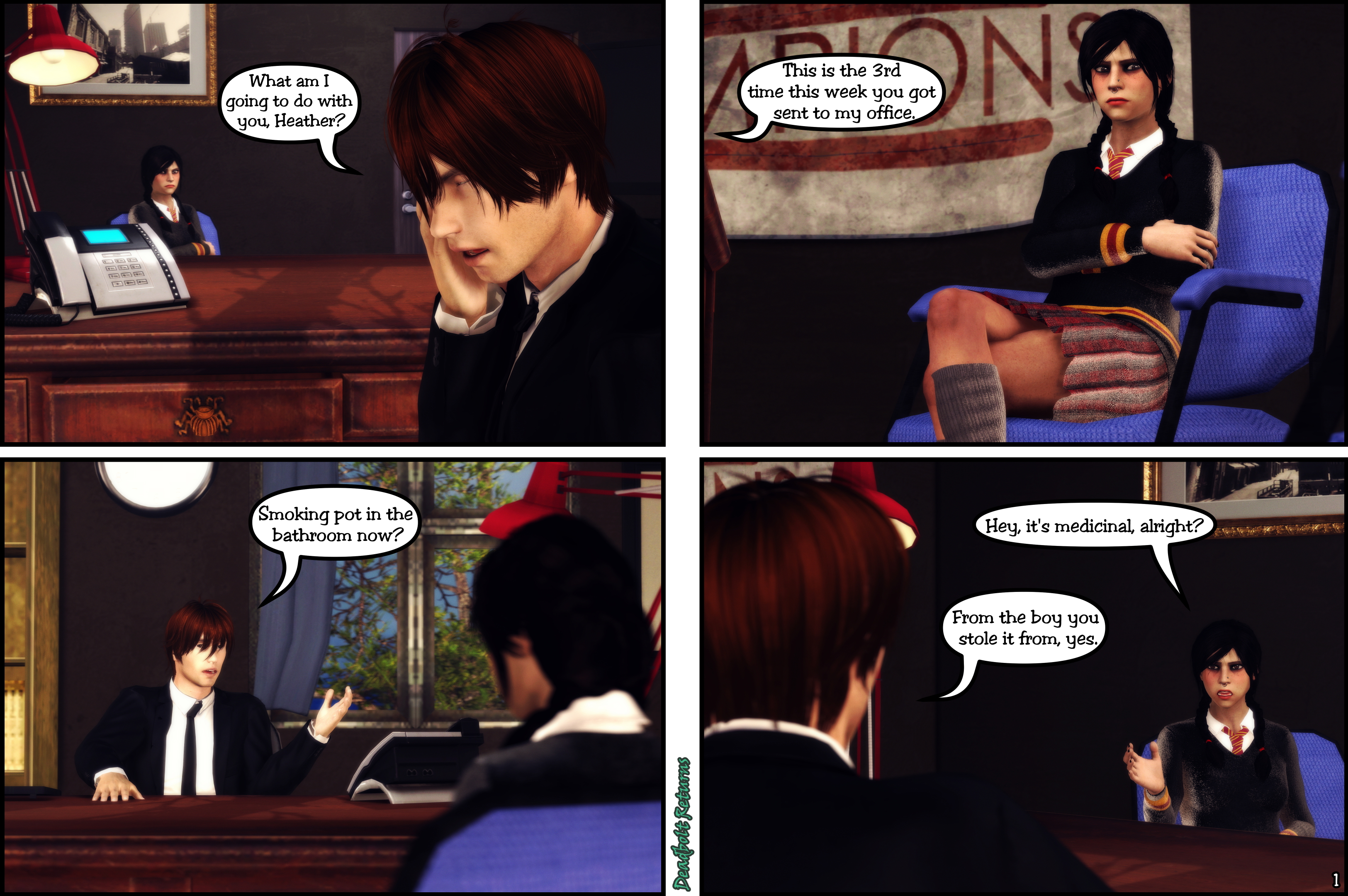 Principal s Discipline [Comic] Heather Morrison Original Sextape In Hell Original Character Original Series Deadbolt (oc) Nsfw 3dnsfw Sfm Source Filmmaker 3d Porn Comic Comics 2