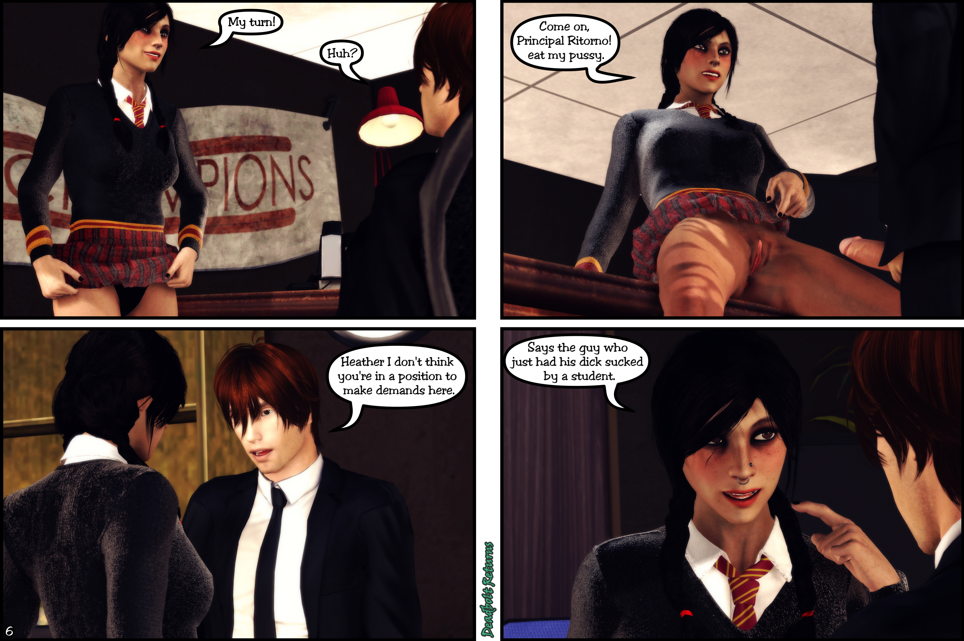 Principal s Discipline [Comic] Heather Morrison Original Sextape In Hell Original Character Original Series Deadbolt (oc) Nsfw 3dnsfw Sfm Source Filmmaker 3d Porn Comic Comics 7