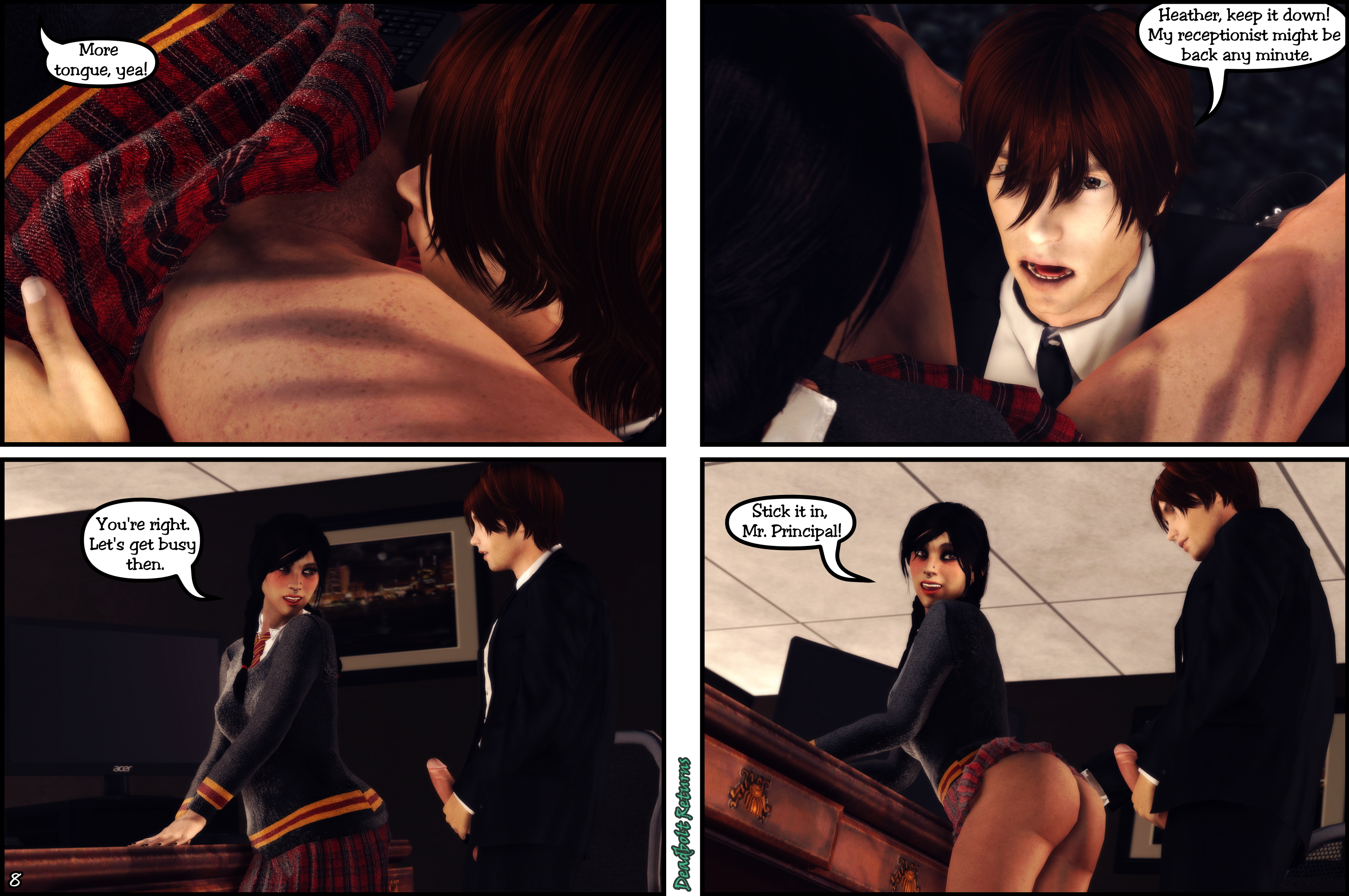 Principal s Discipline [Comic] Heather Morrison Original Sextape In Hell Original Character Original Series Deadbolt (oc) Nsfw 3dnsfw Sfm Source Filmmaker 3d Porn Comic Comics 9