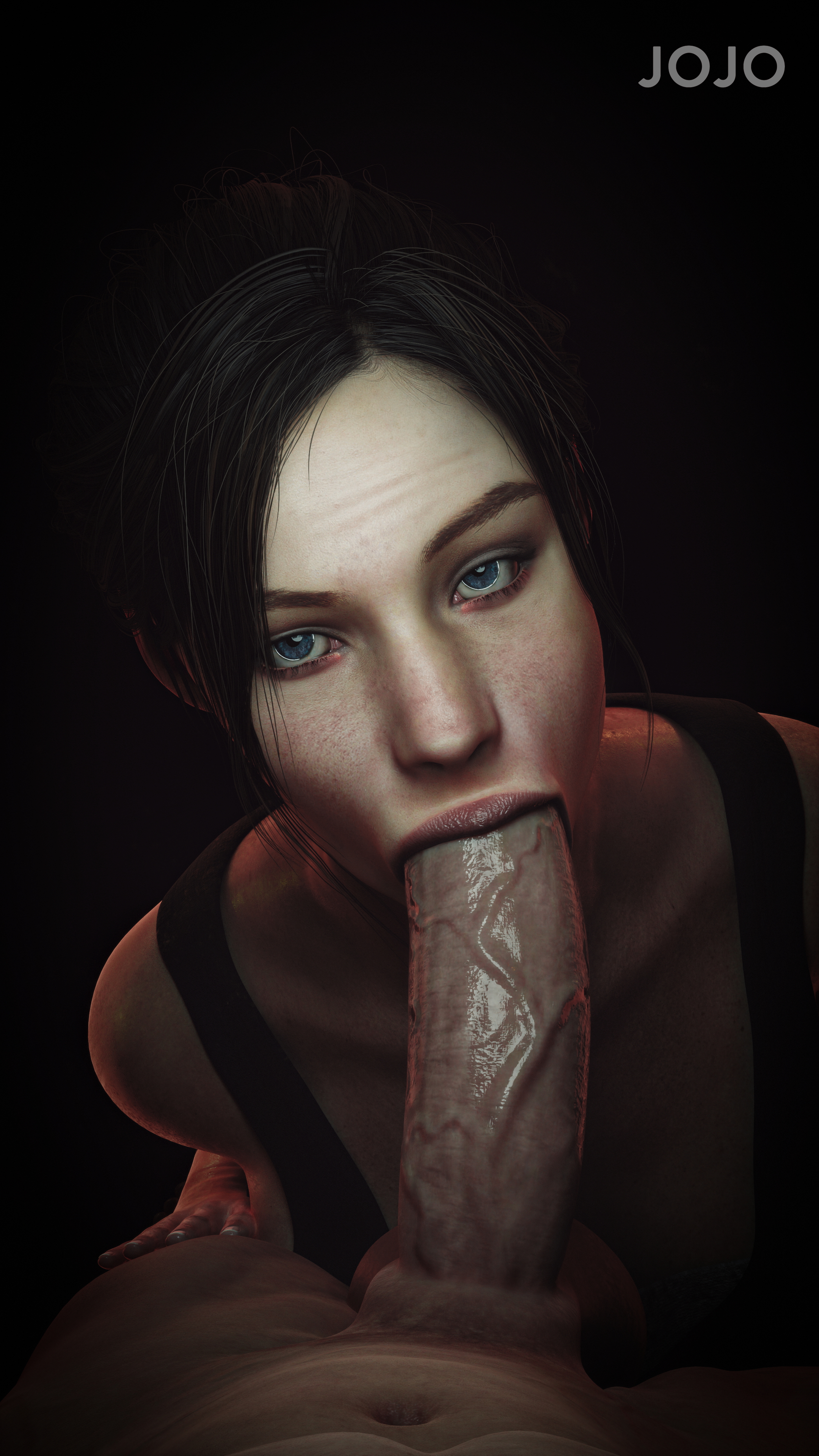 Claire Blowjob Claire Redfield Resident Evil Resident Evil 2 Remake Blowjob Sucking Cock Big Cock Huge Cock Fellatio Sexy
