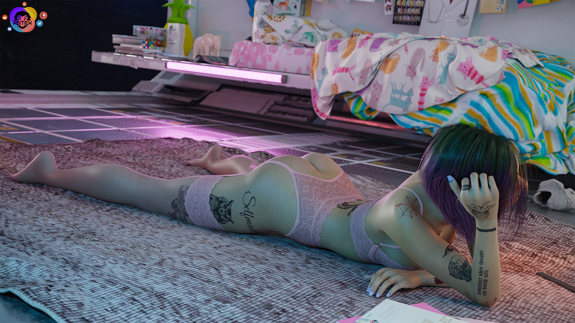 Judy. Photo for V💕 Judy Alvarez Cyberpunk2077 Lingerie Sexy Lingerie Pussy Nipples Boobs Big boobs Big Tits Ass Big Ass Cake Sexy Horny Face Horny 3d Porn 3