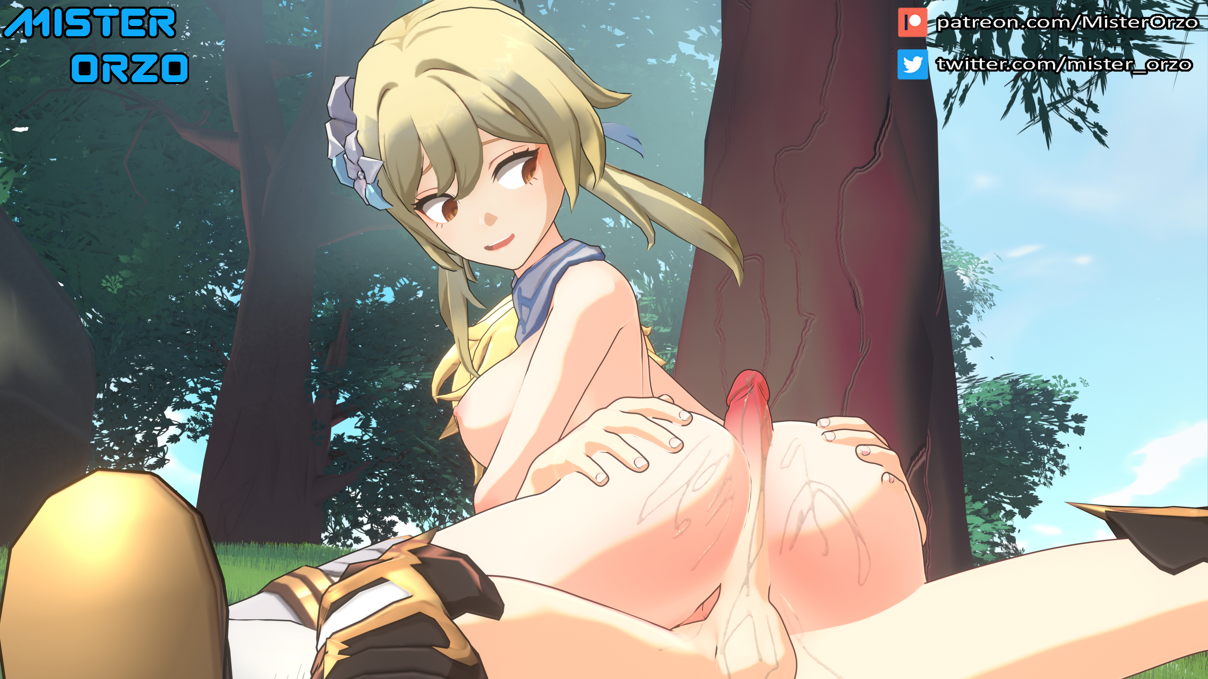 Lumine Lumine Aether Genshin Impact Incest Ass Cum 4