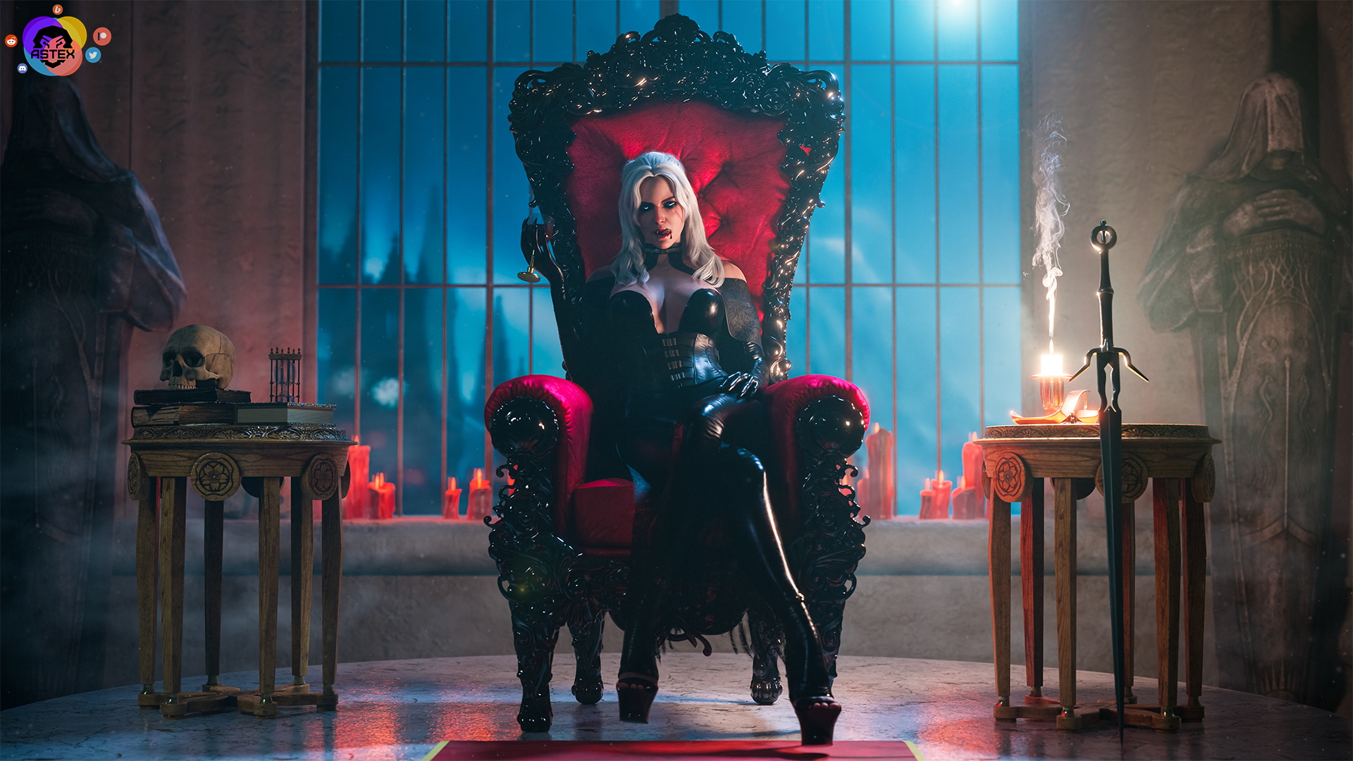Mistress Cirilla The Witcher Ciri (The Witcher) Lingerie Sexy Lingerie Boobs Big boobs Big Tits Ass Big Ass Cake Sexy Horny Face Horny 3d Porn