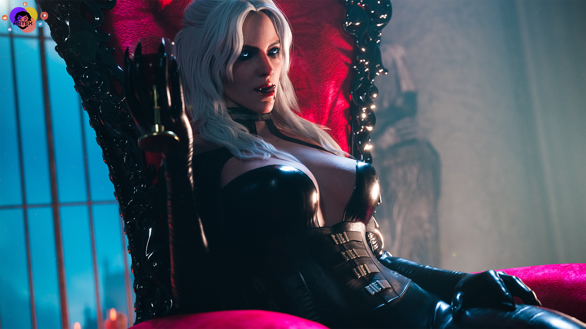 Mistress Cirilla The Witcher Ciri (The Witcher) Lingerie Sexy Lingerie Boobs Big boobs Big Tits Ass Big Ass Cake Sexy Horny Face Horny 3d Porn 2